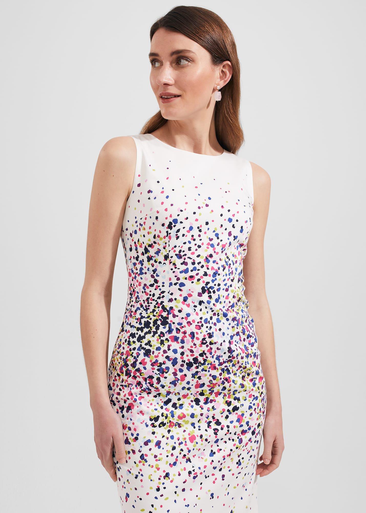 Fiona Dress, Ivory Multi, hi-res