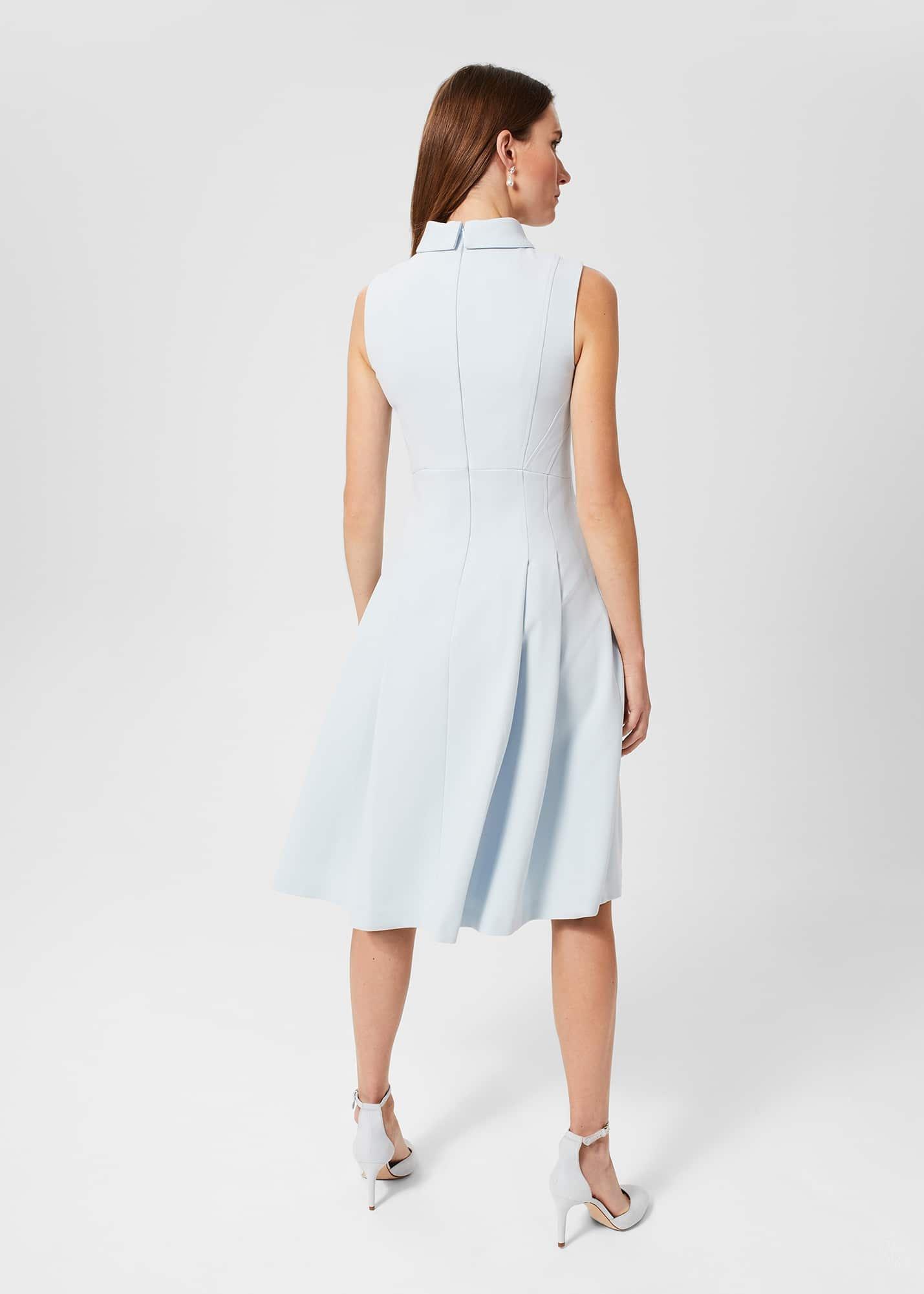 Whilemina Fit And Flare Dress, Pale Blue, hi-res