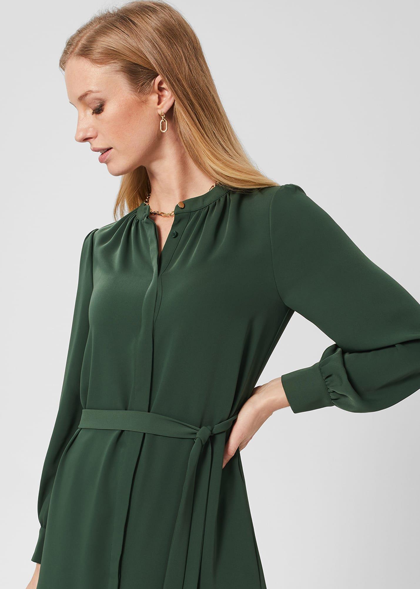 Rue Dress, Rich Sage Green, hi-res