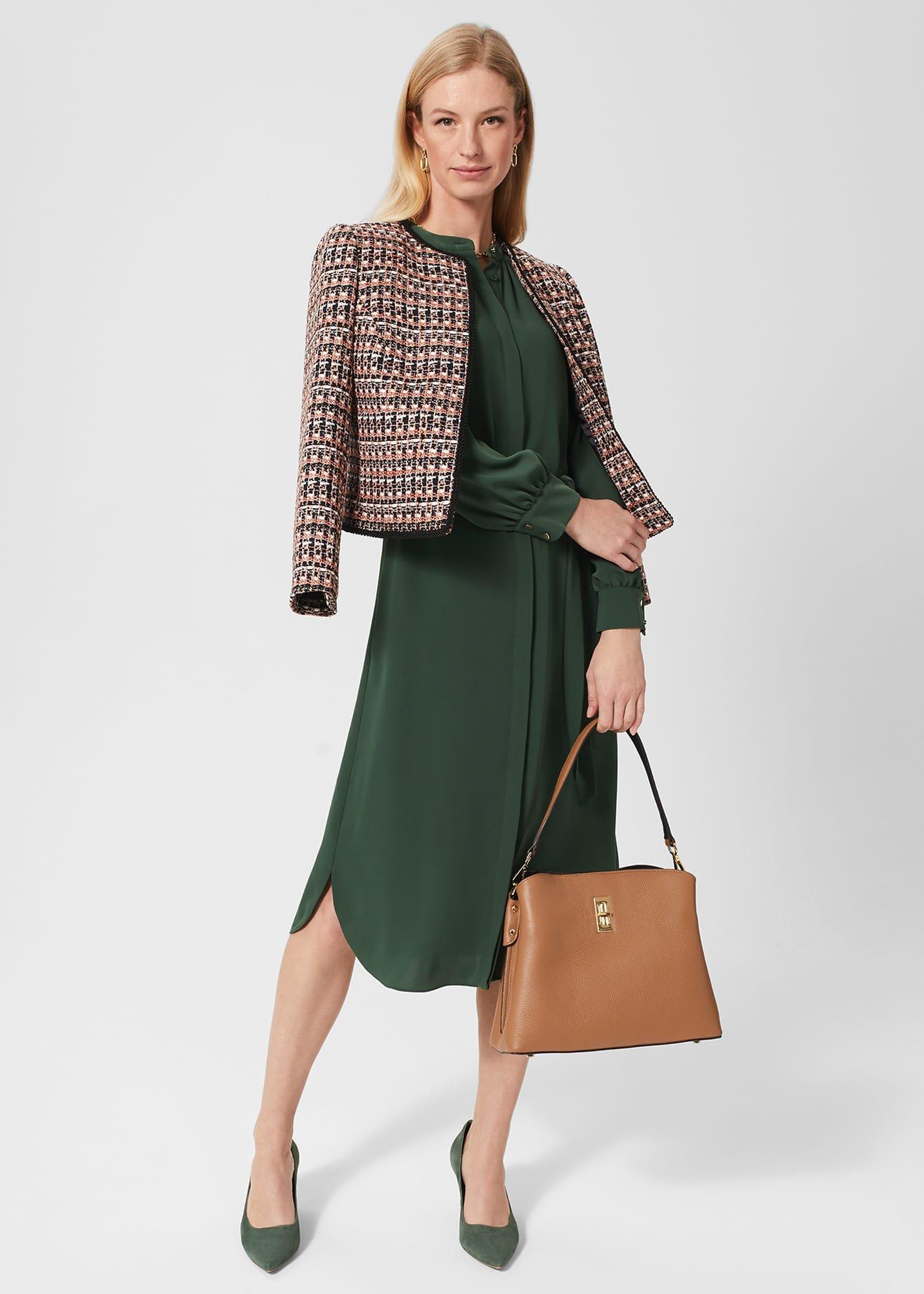 Rue Dress, Rich Sage Green, hi-res