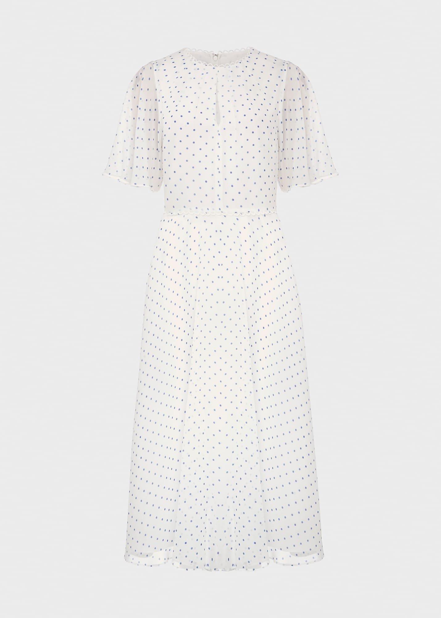 Priya Silk Spot Dress