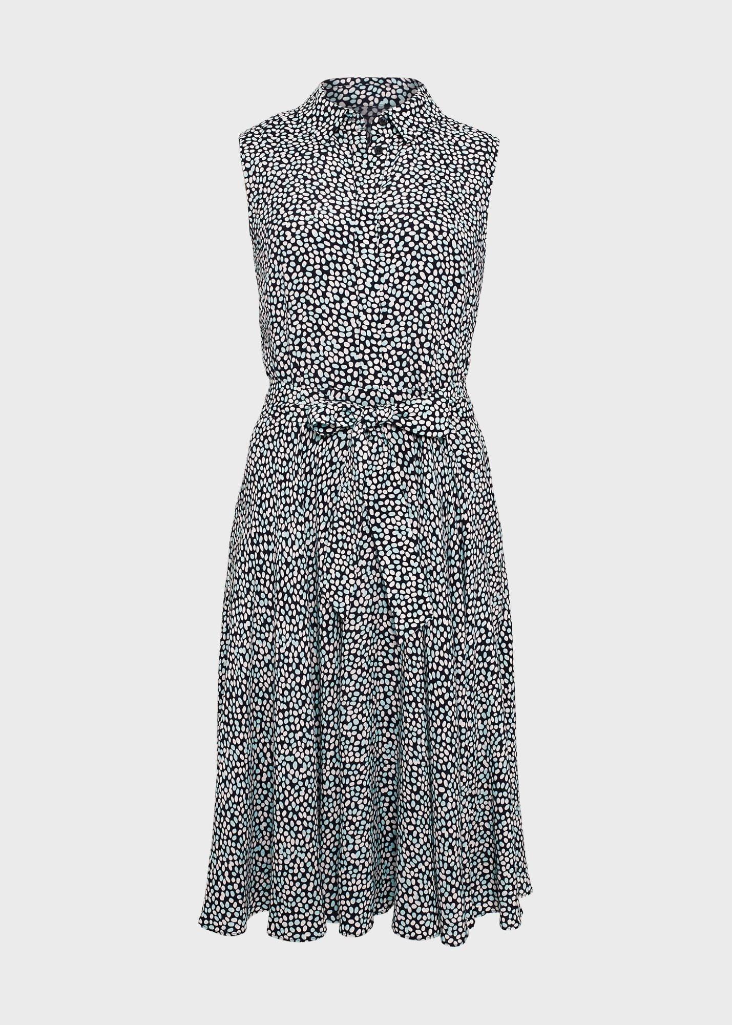 Belinda Dress, Navy Multi, hi-res