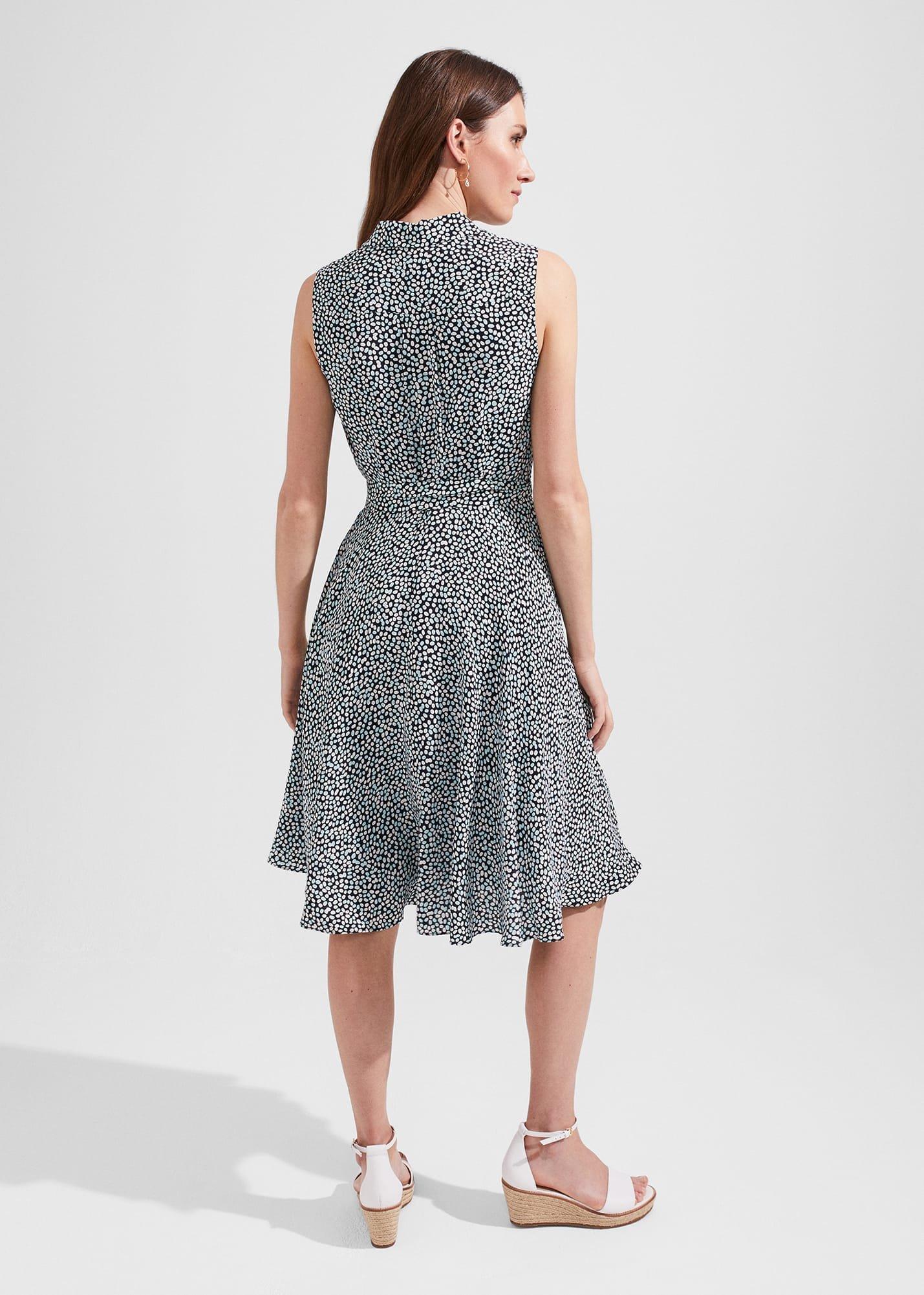 Belinda Dress, Navy Multi, hi-res