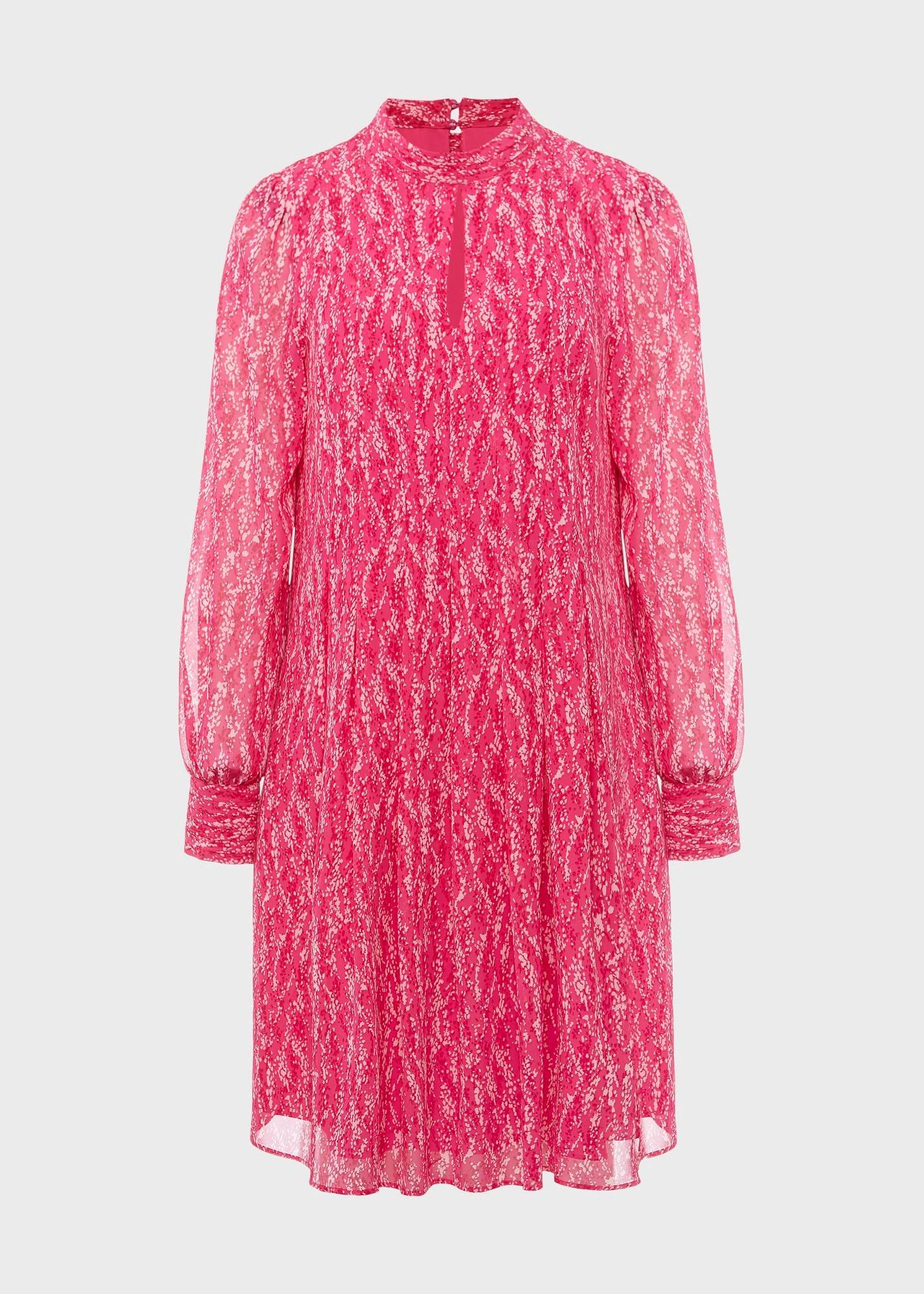 Dominica Spot Dress, Pink Multi, hi-res