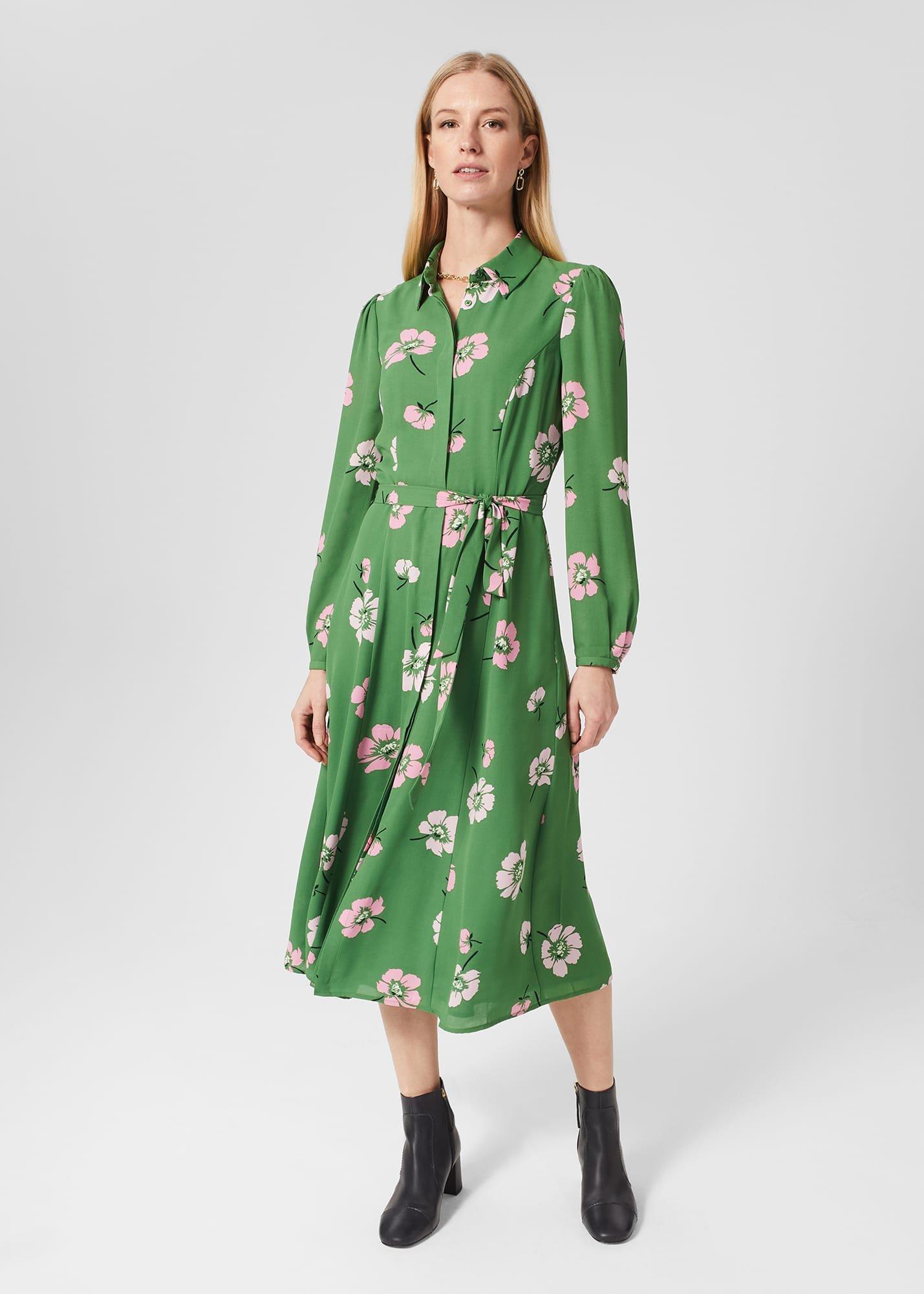 Petite Savannah Dress, Green Multi, hi-res