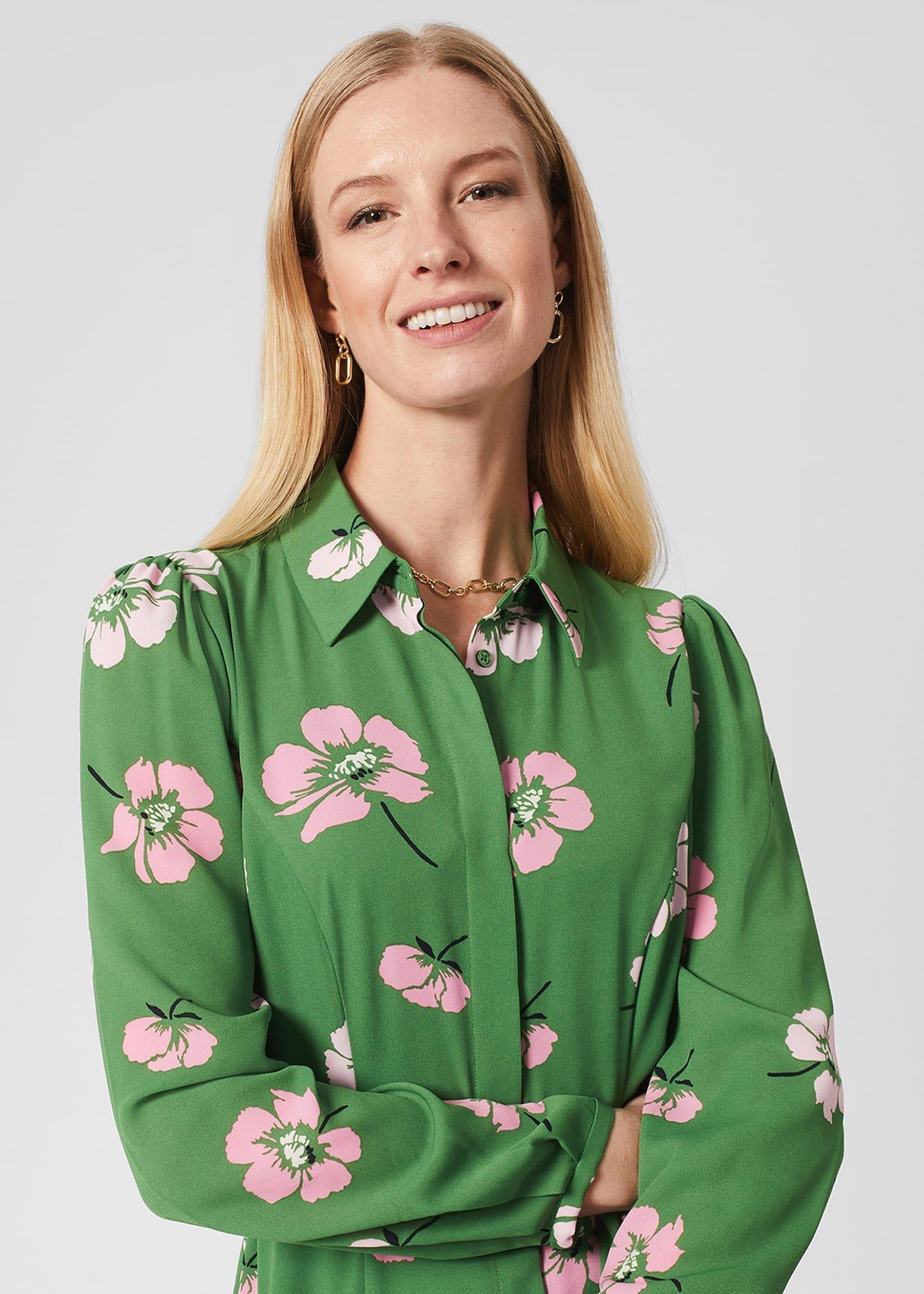 Petite Savannah Dress, Green Multi, hi-res