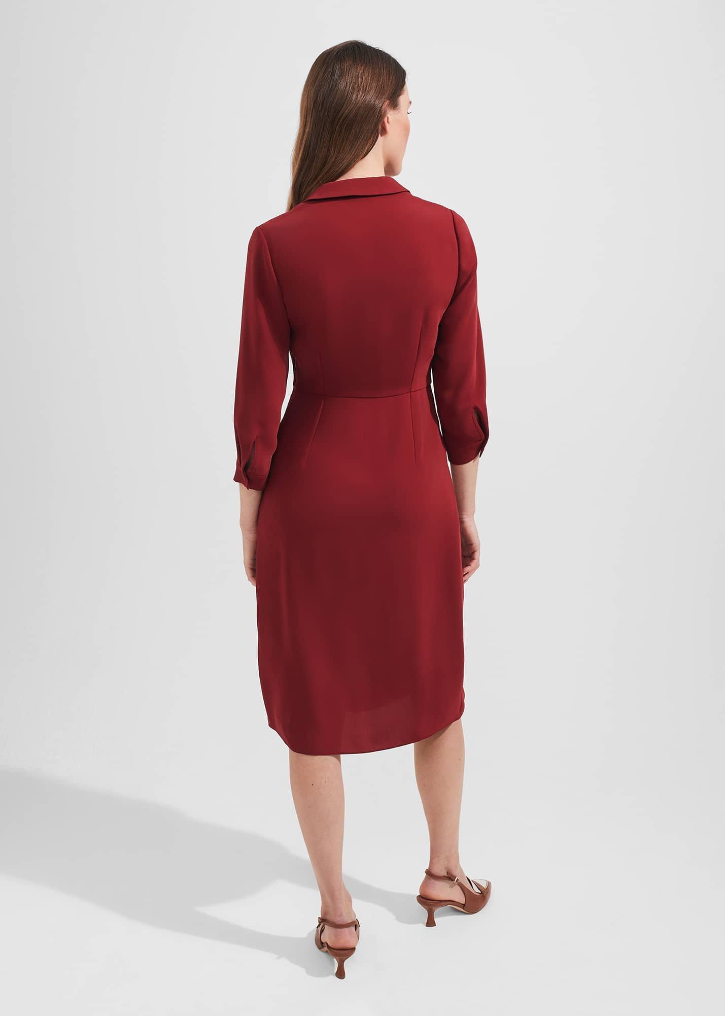 Malikah Dress, Rhubarb Red, hi-res