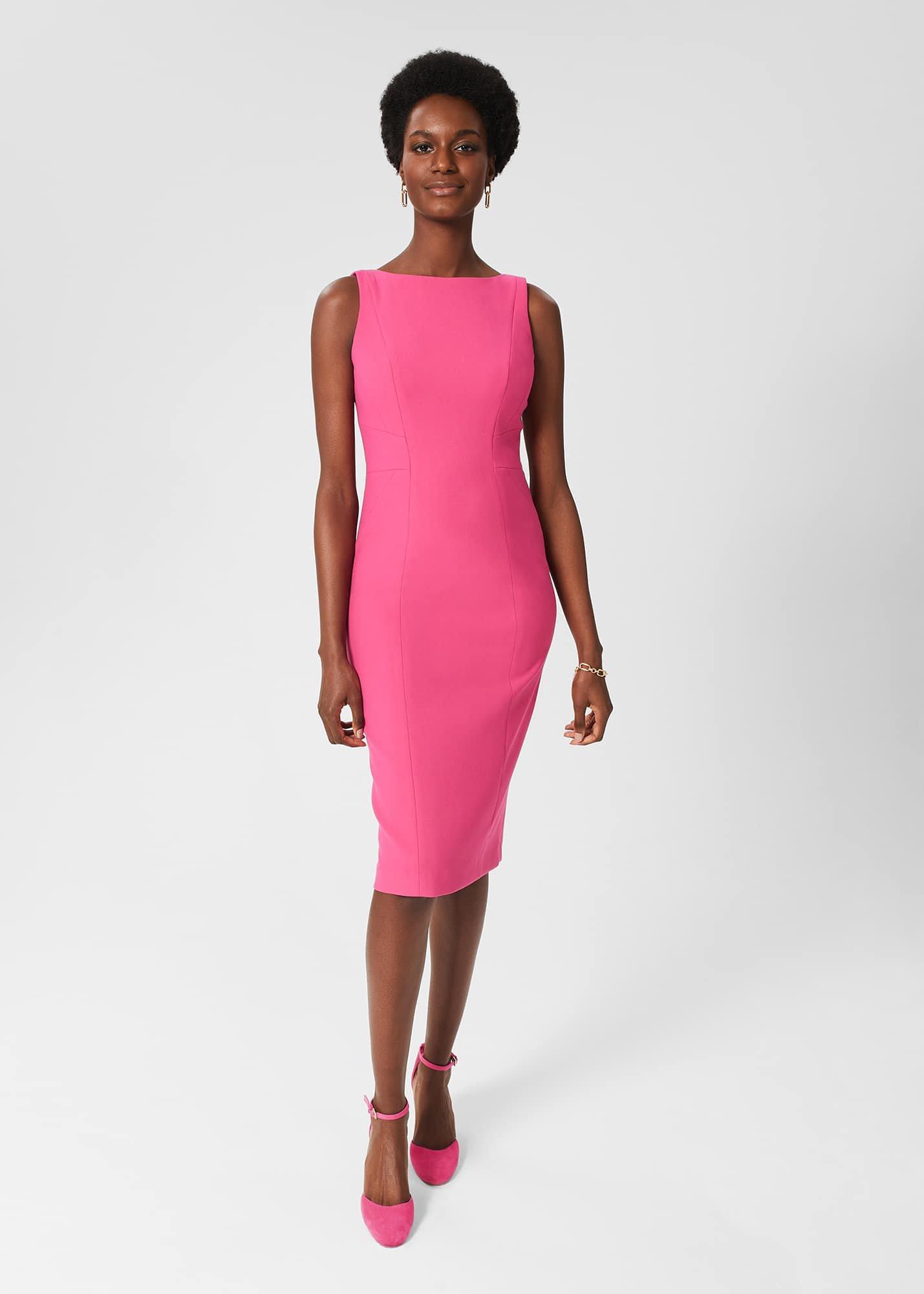Dania Shift Dress Bright Pink , Bright Pink, hi-res