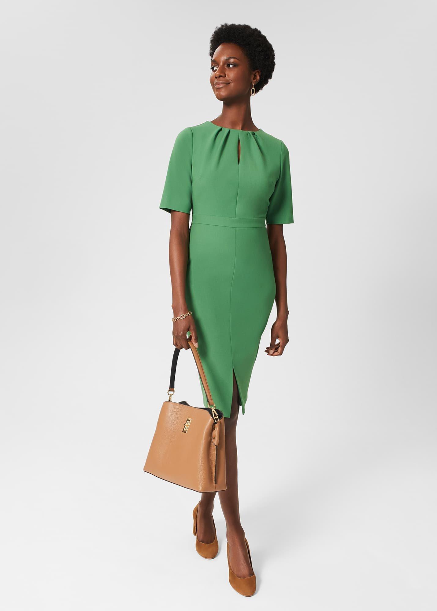 Tillie Dress, Pea Green, hi-res