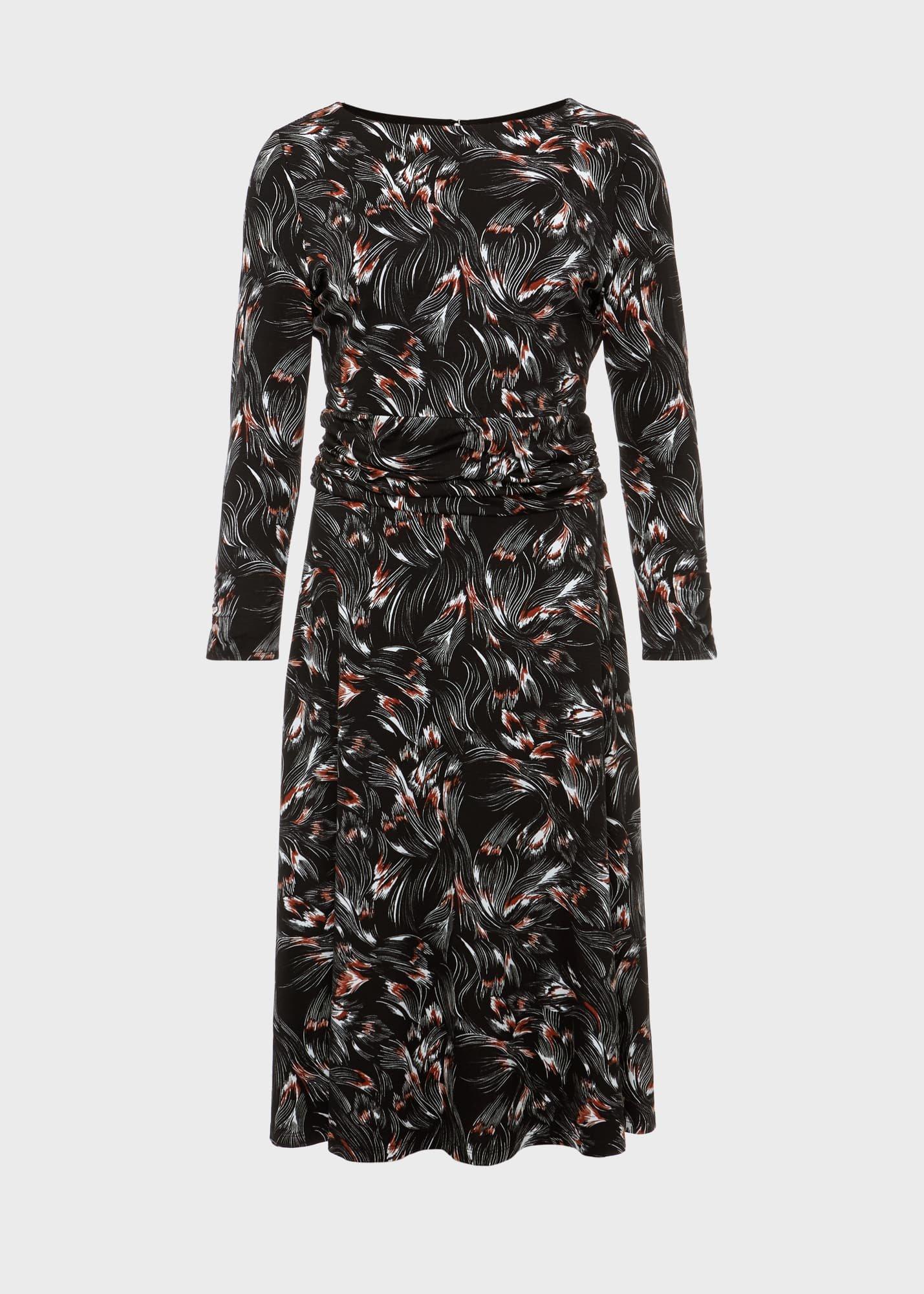 Nala Jersey Dress, Black Multi, hi-res