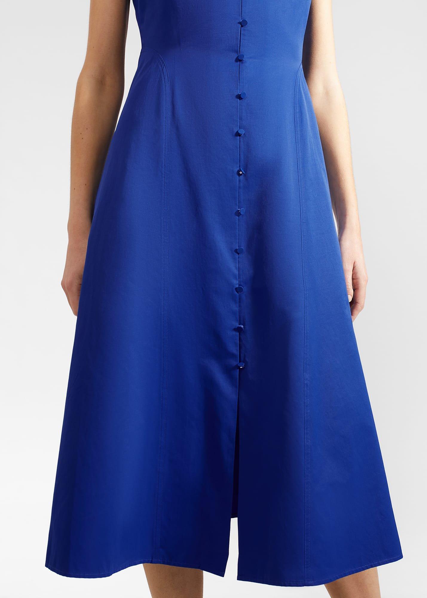 Cathleen Dress With Cotton, Lapis Blue, hi-res