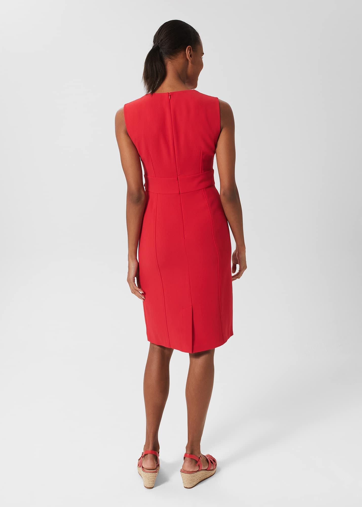 Petite Alyssa Dress, Flame Red, hi-res