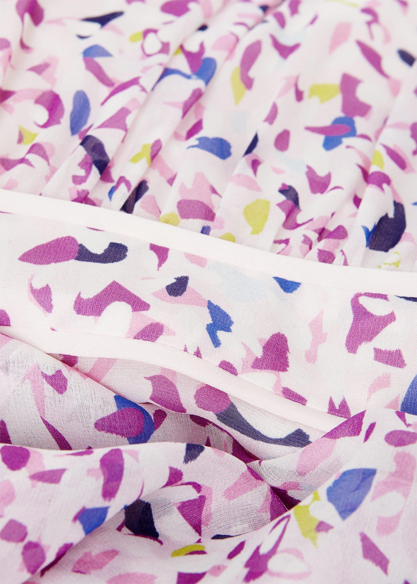 Petite Lisette Silk Dress, Pale Pink Multi, hi-res