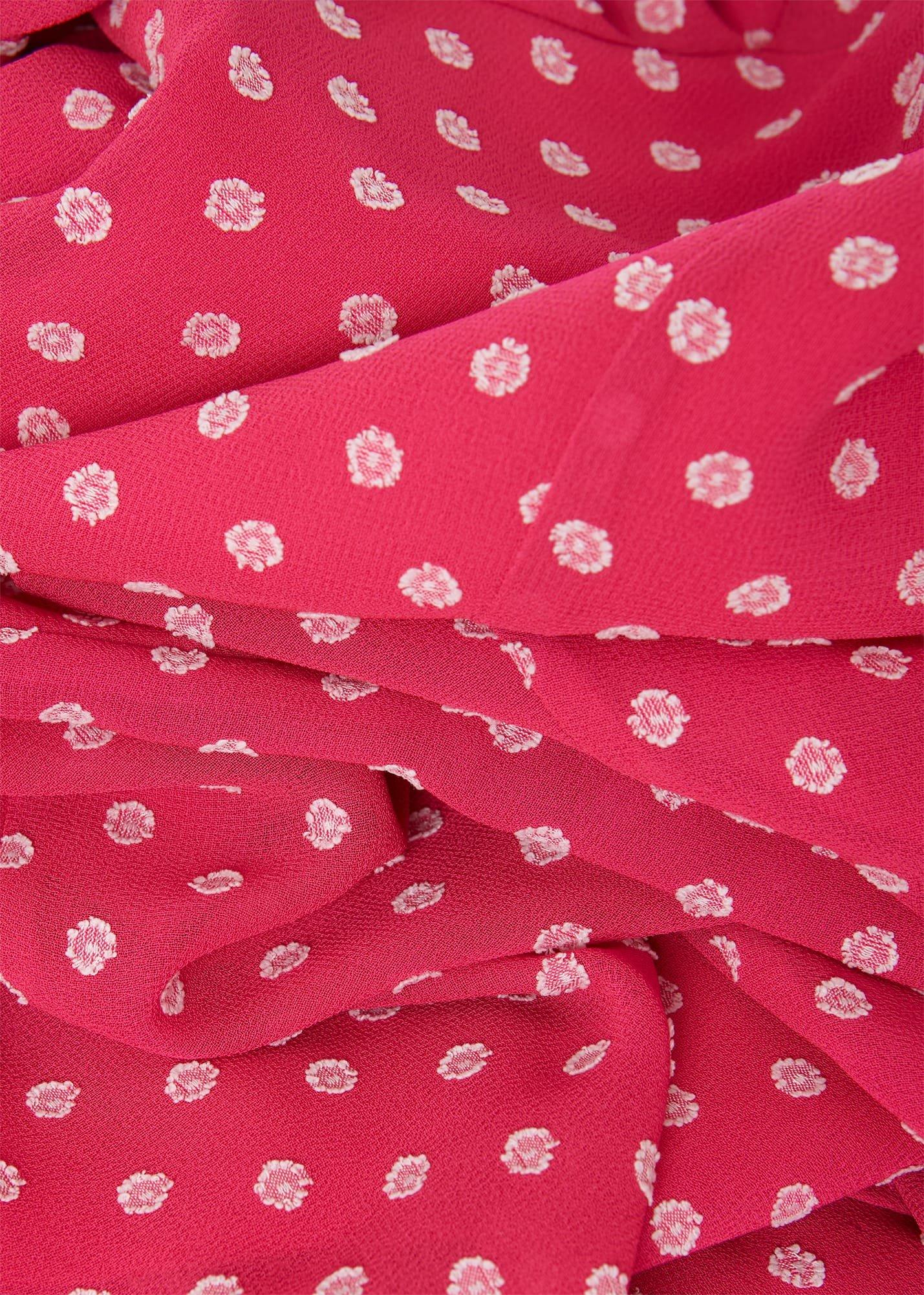 Eleanor Spot Fit And Flare Dress, Pink Ivory, hi-res