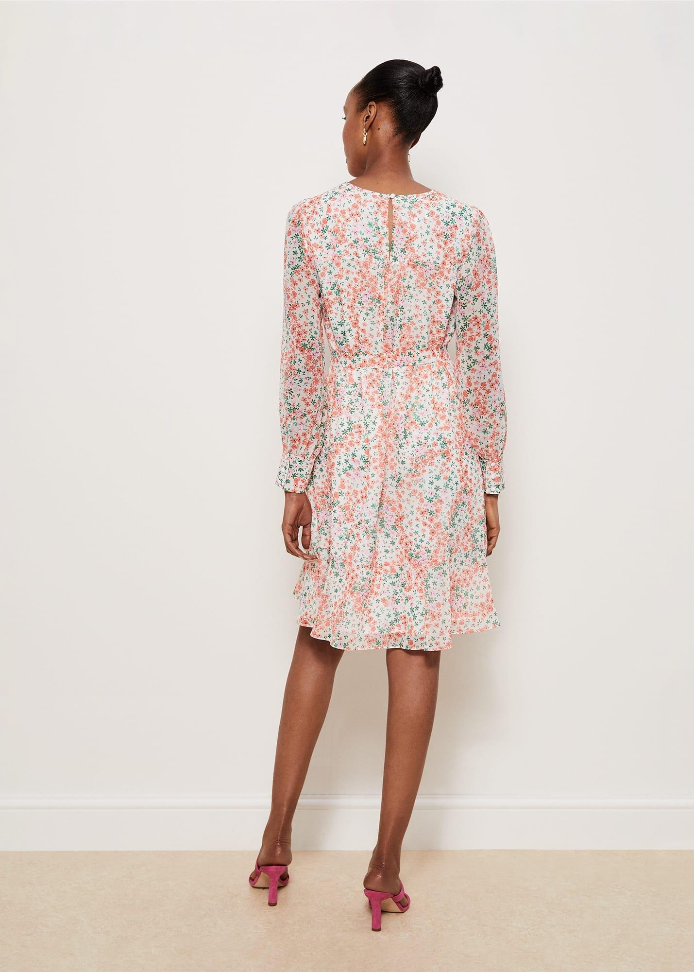 Frances Dress, Ivory Multi, hi-res