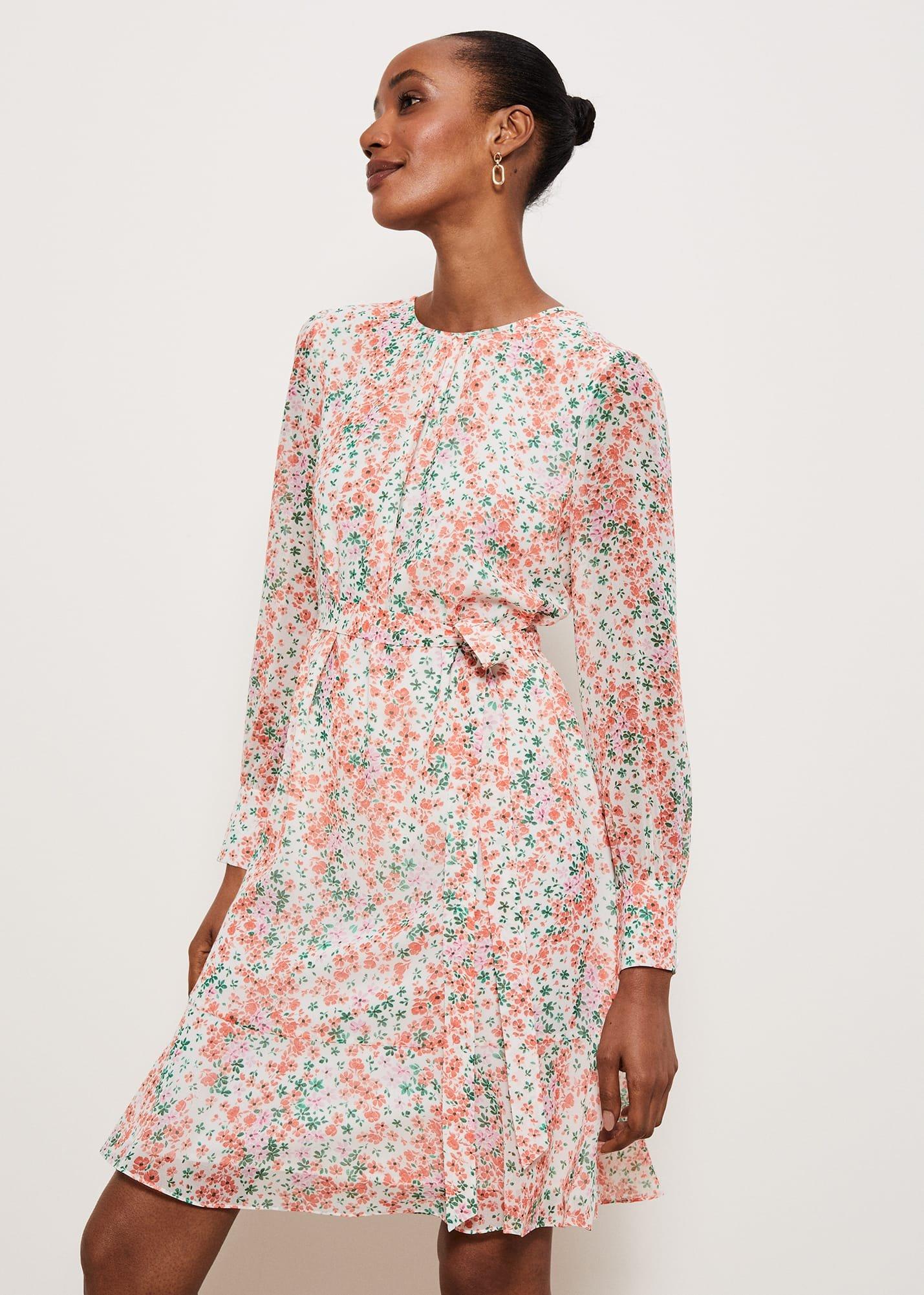 Frances Dress, Ivory Multi, hi-res