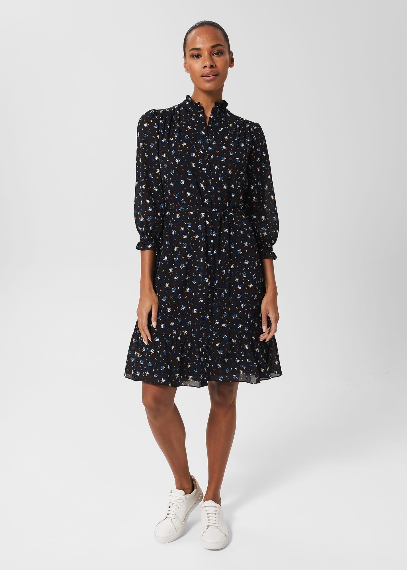 Sabine Dress, Navy Multi, hi-res