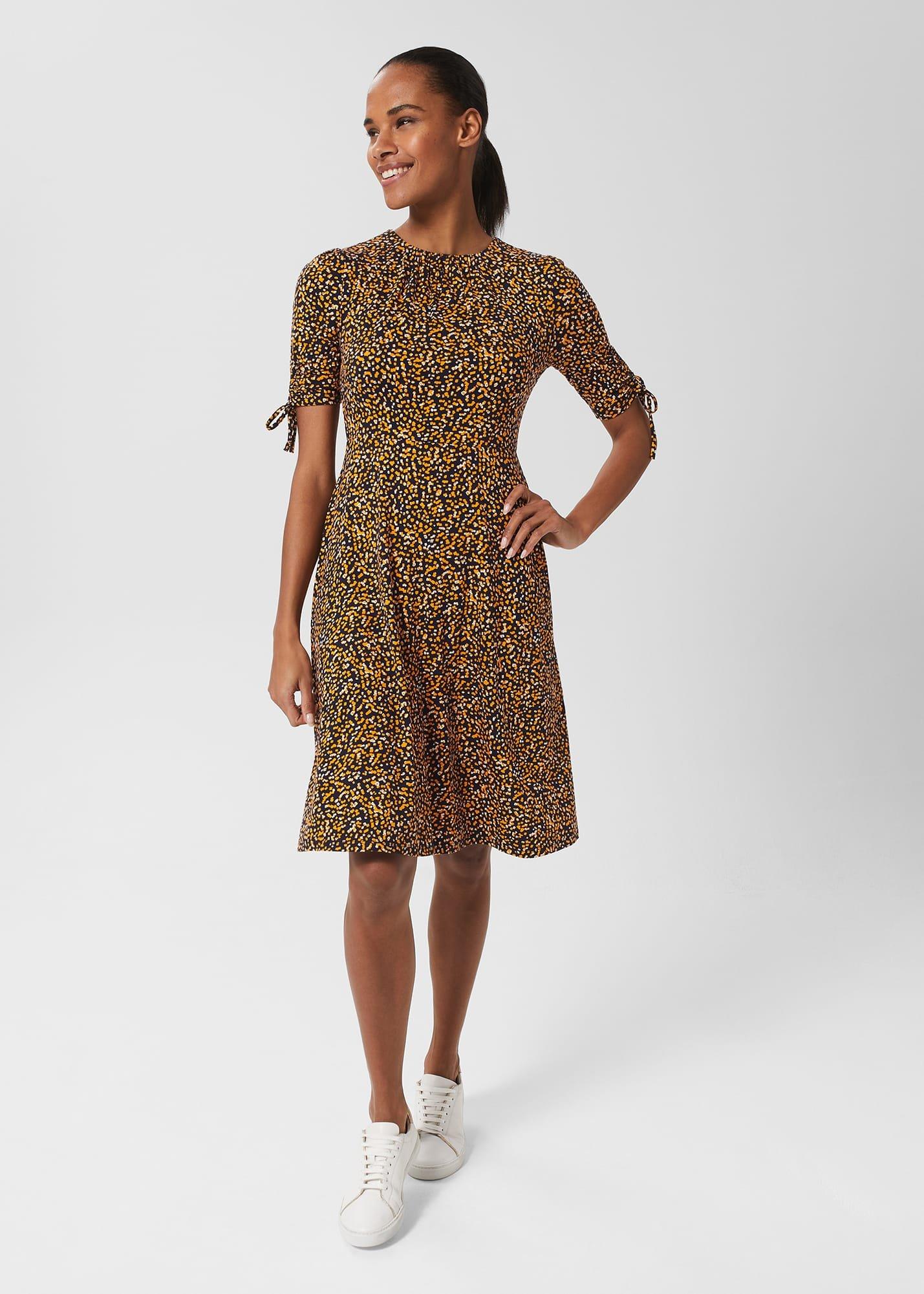 Petite Samantha  Dress, Navy Multi, hi-res