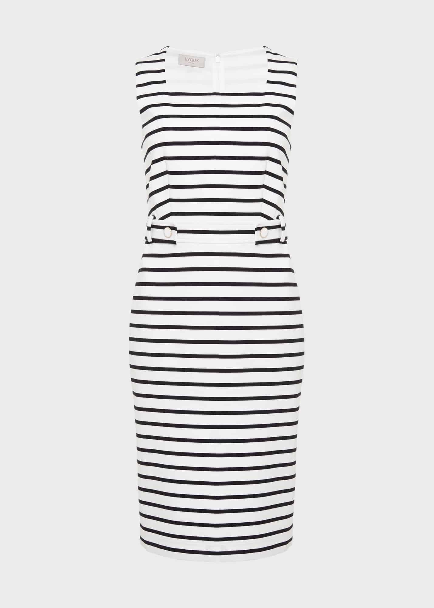 Audra Dress, Ivory Hobbsnavy, hi-res
