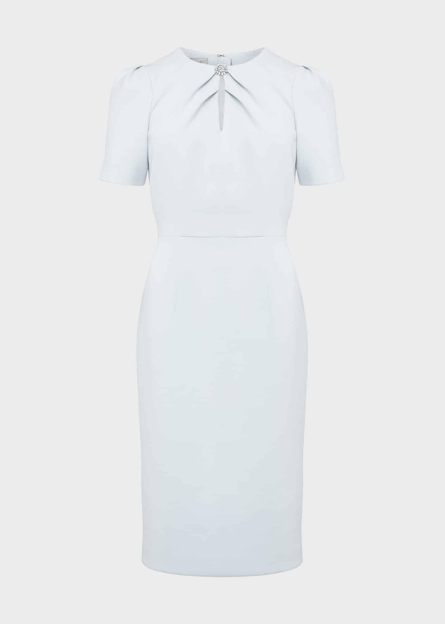 Petite Gabrielle Shift Dress, Pale Blue, hi-res