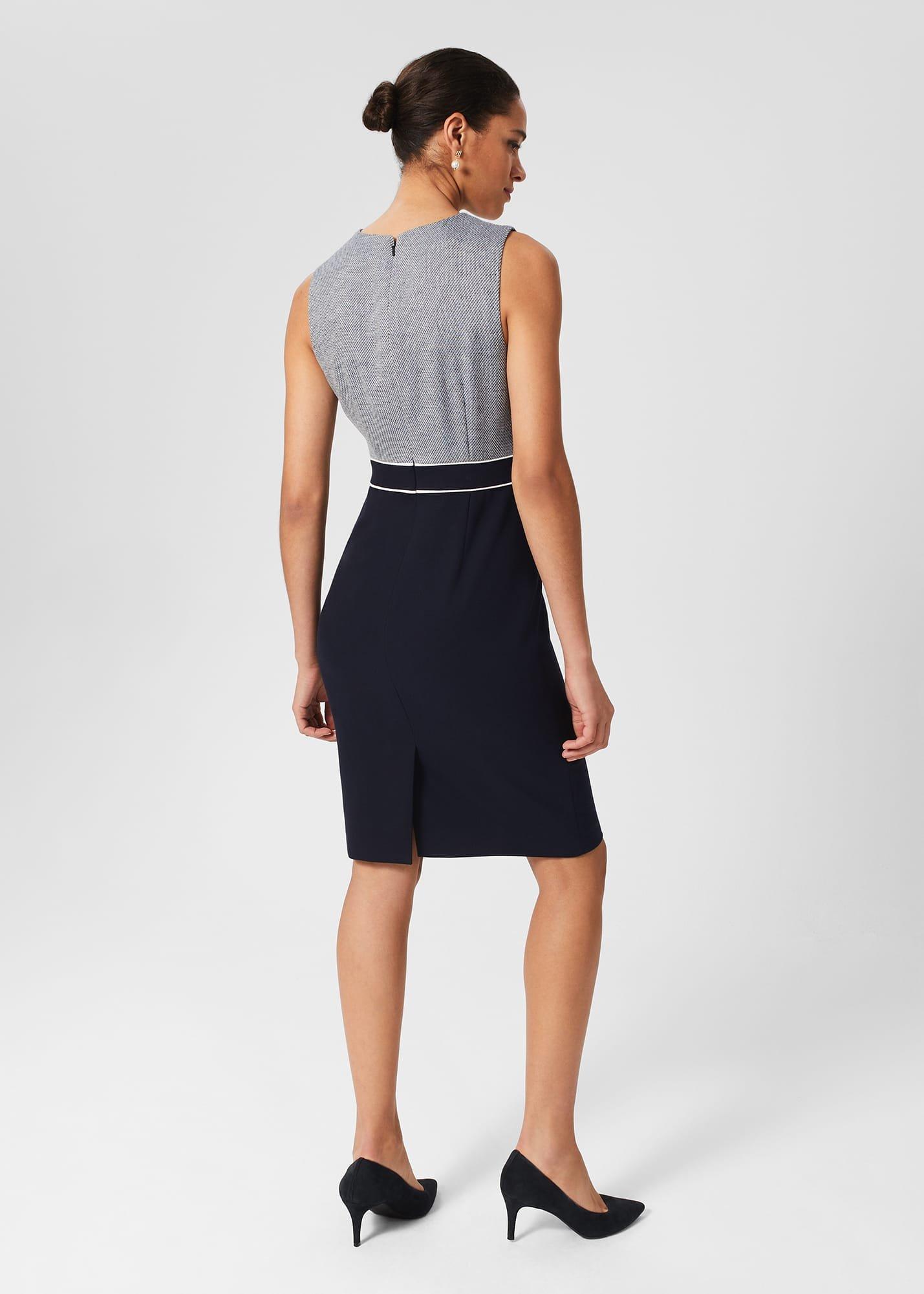 Steph Dress, Navy Multi, hi-res