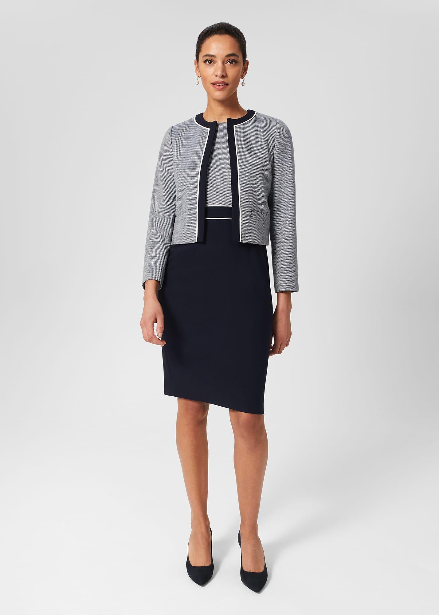 Steph Dress, Navy Multi, hi-res