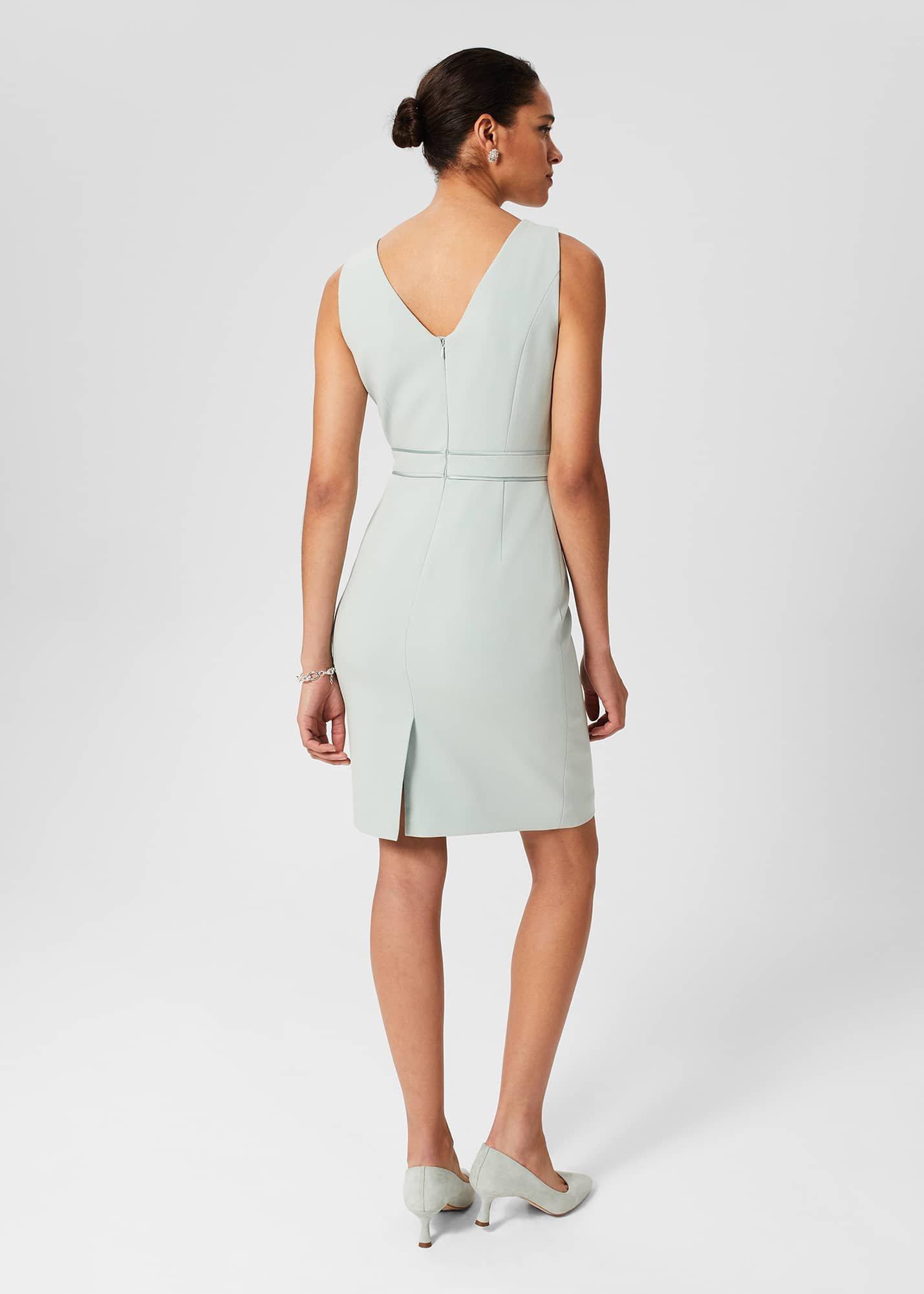 sage green shift dress Women's Sage Green Floral Bandeau A Line Shift Dress