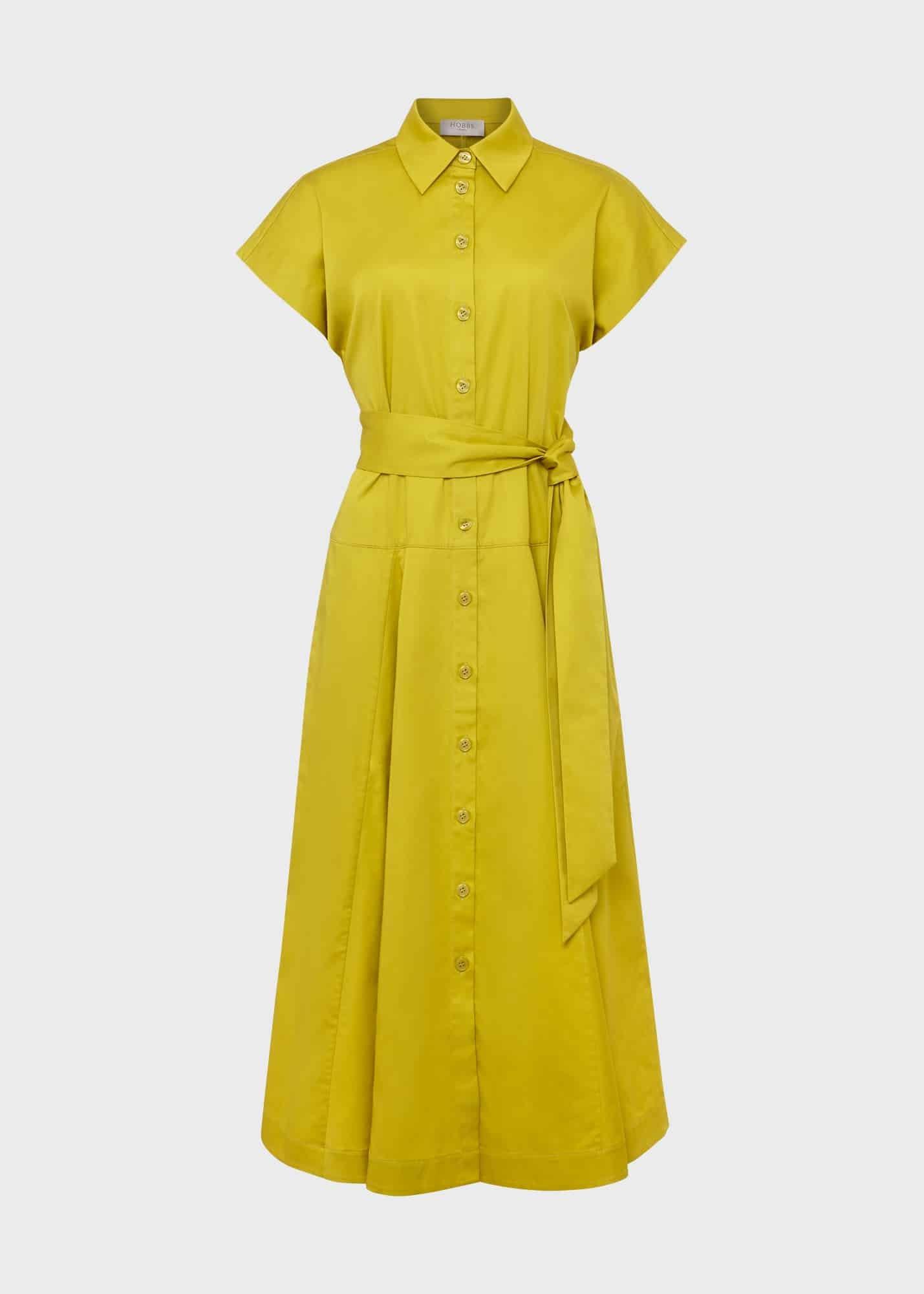 Roxie Shirt Dress, Light Olive, hi-res