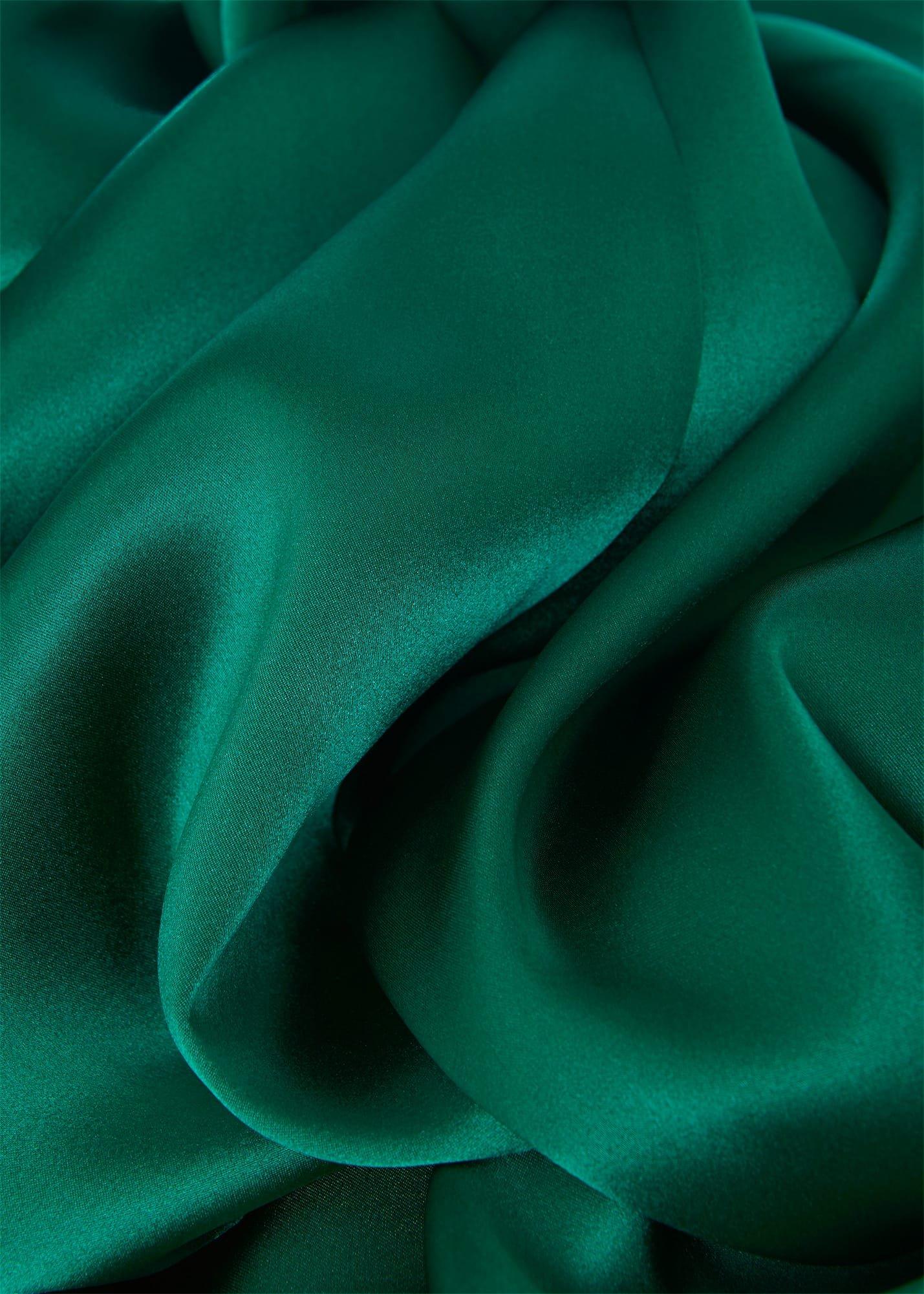 Charlize Silk Dress, Meadow Green, hi-res