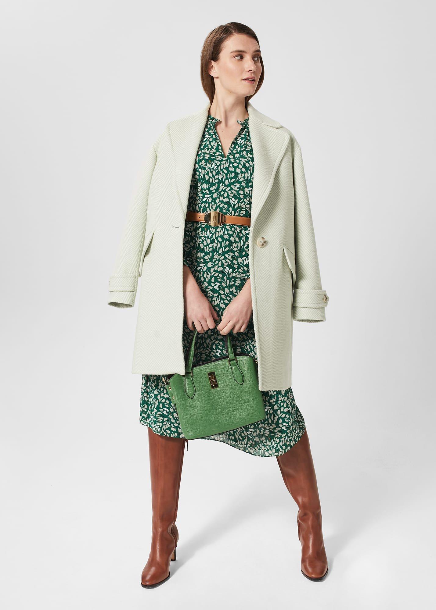 Petite Flora Dress, Green Multi, hi-res