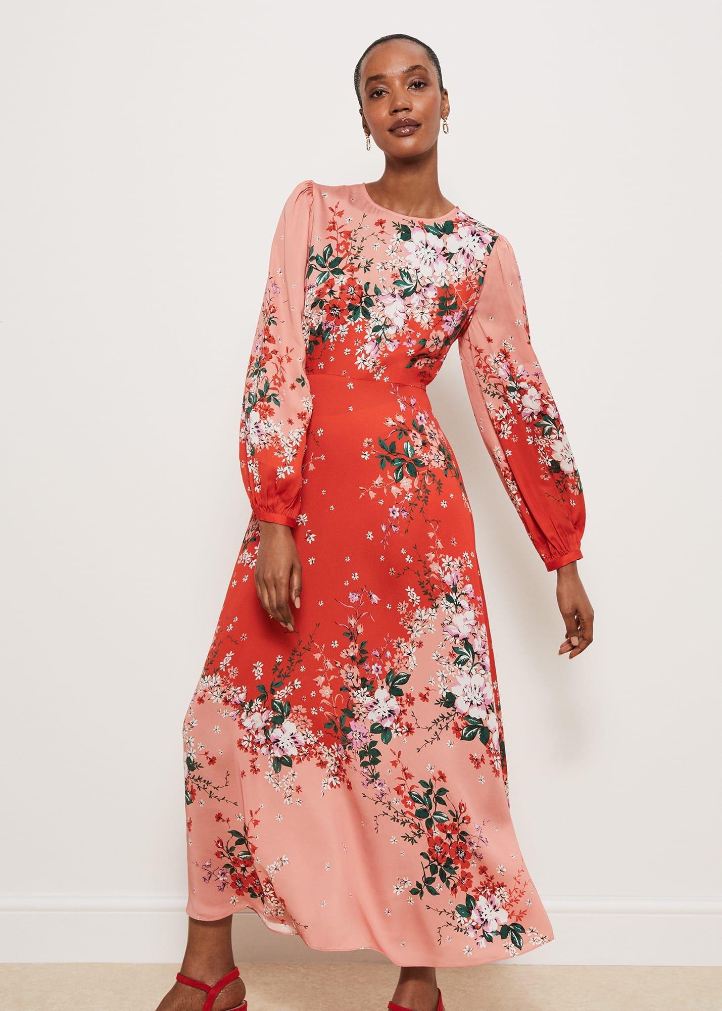 Denman Dress, Red Rose Multi, hi-res