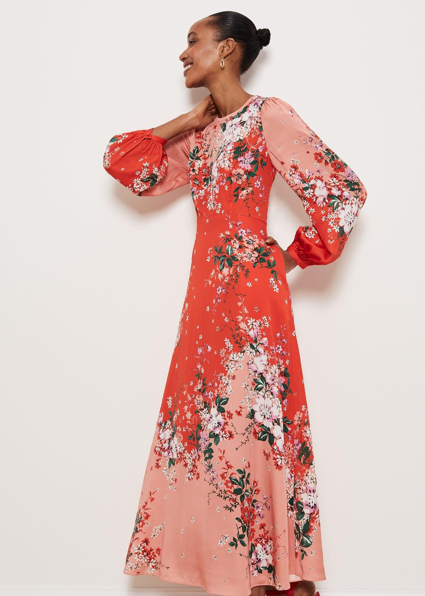 Denman Dress, Red Rose Multi, hi-res