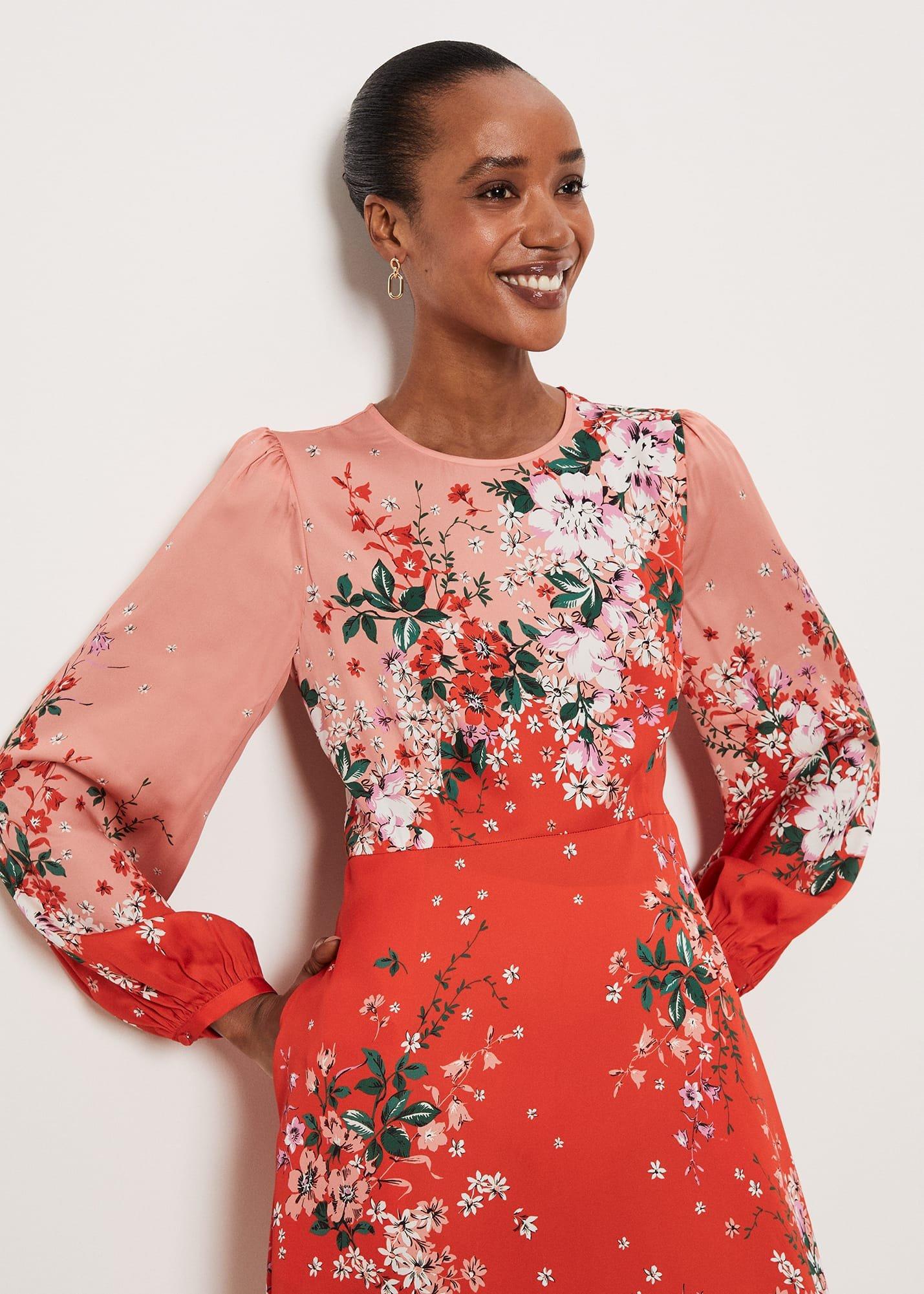 Denman Dress, Red Rose Multi, hi-res