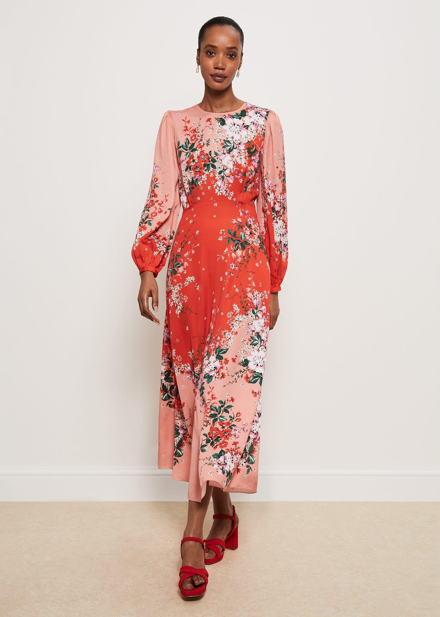 Denman Dress, Red Rose Multi, hi-res