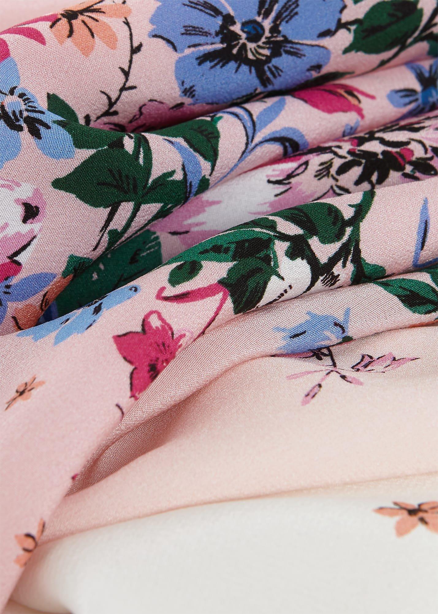 Ridley Silk Dress, Ivory Multi, hi-res