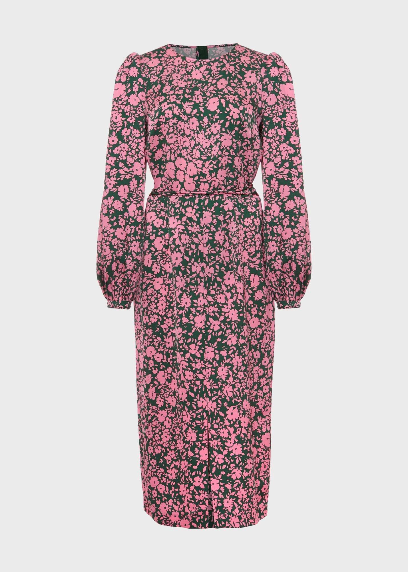 Charlton Dress, Green Pink, hi-res