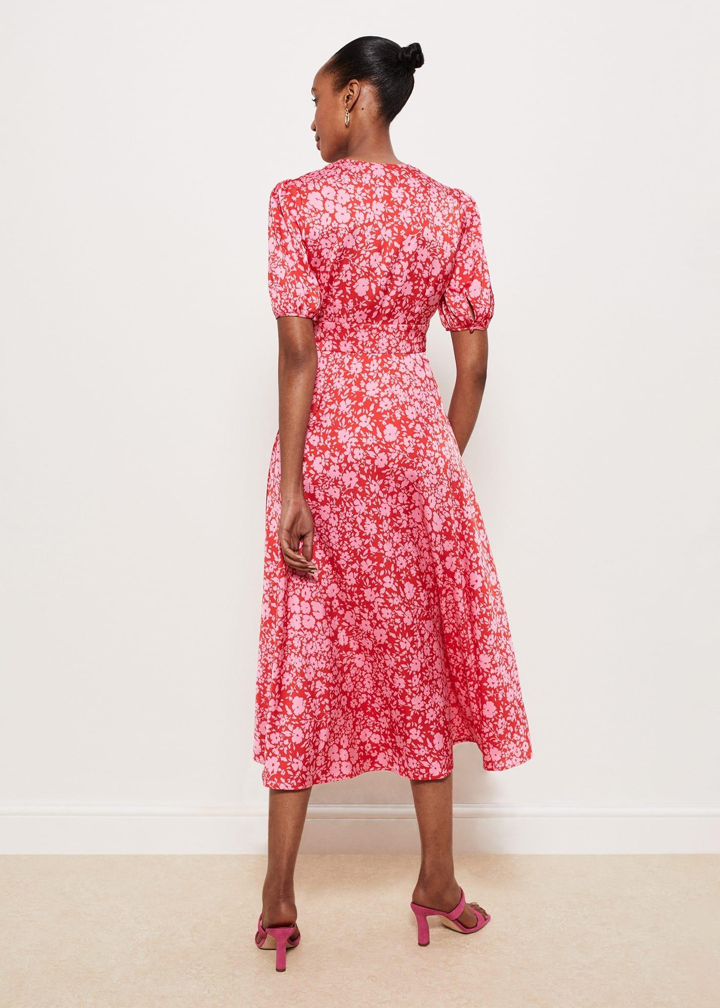 Greywell Dress, Red Rose Pink, hi-res