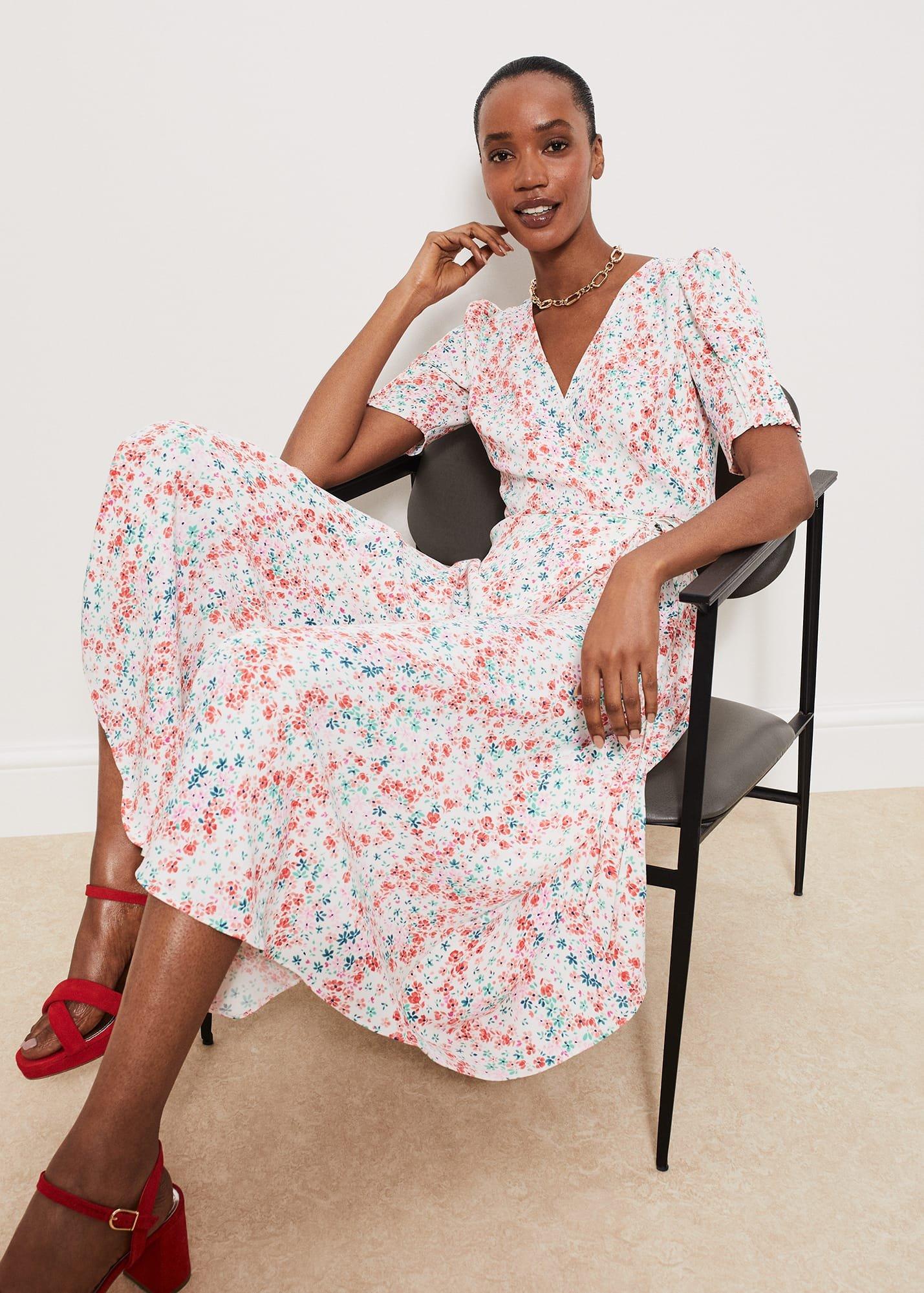 Bertie Dress, Ivory Multi, hi-res