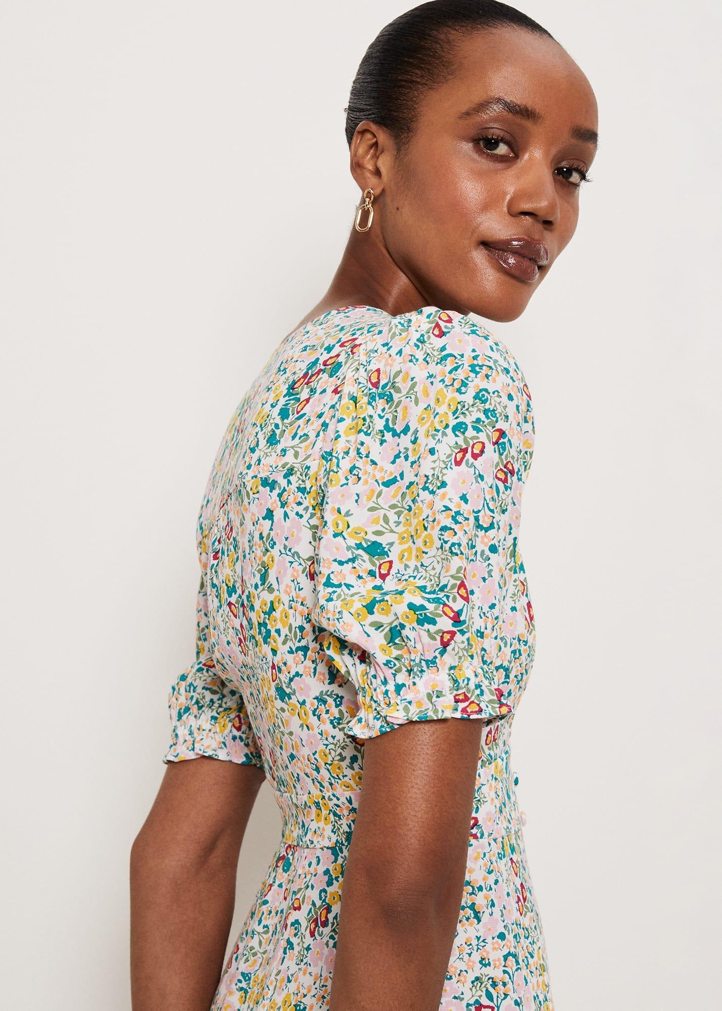 Farley Dress, Ivory Multi, hi-res