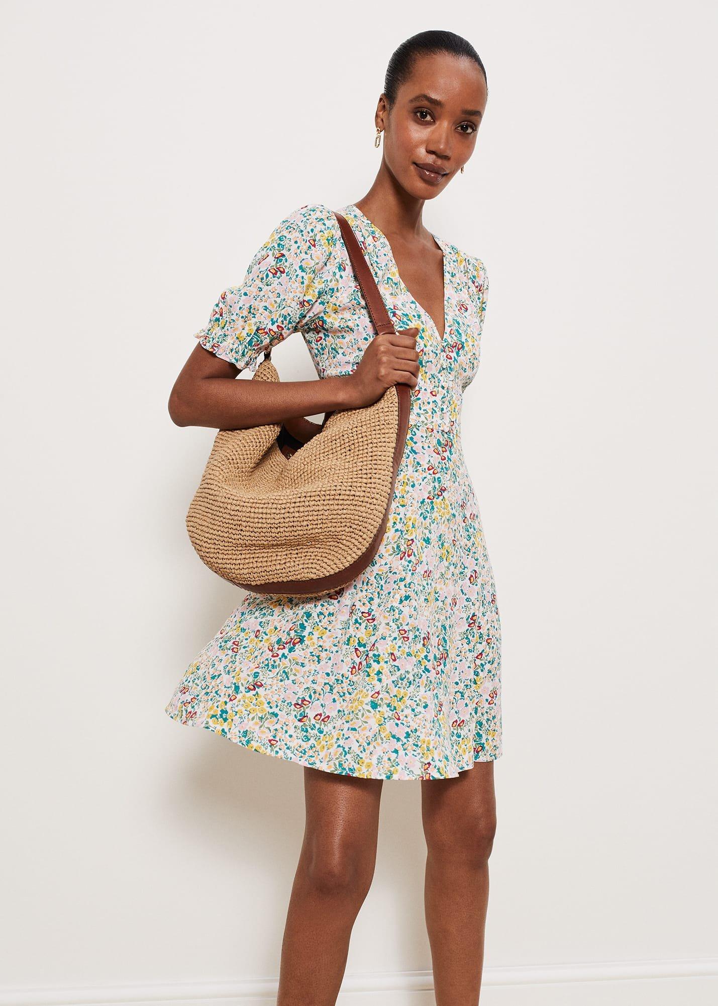 Farley Dress, Ivory Multi, hi-res