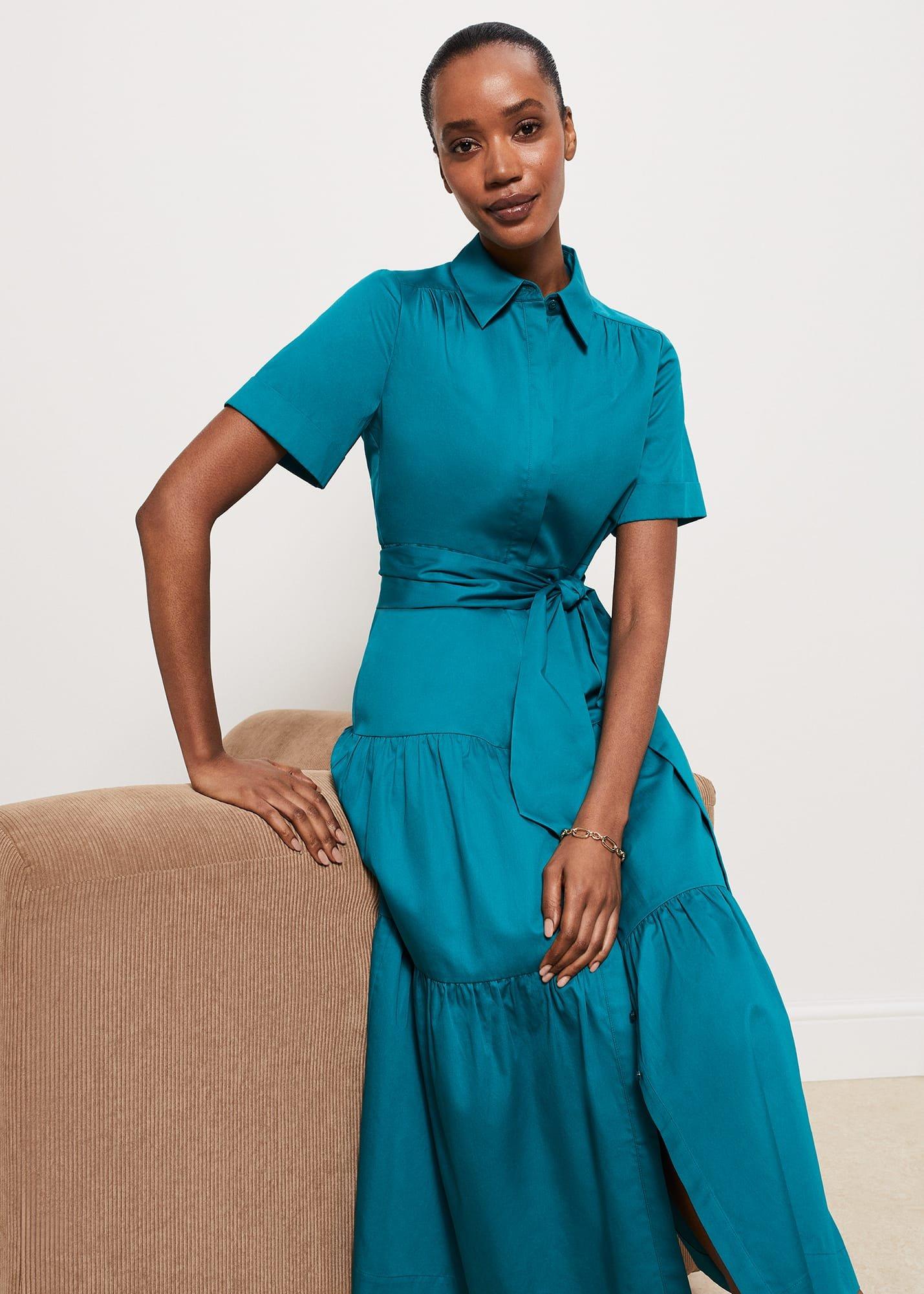 Compton Dress, Seafoam Green, hi-res