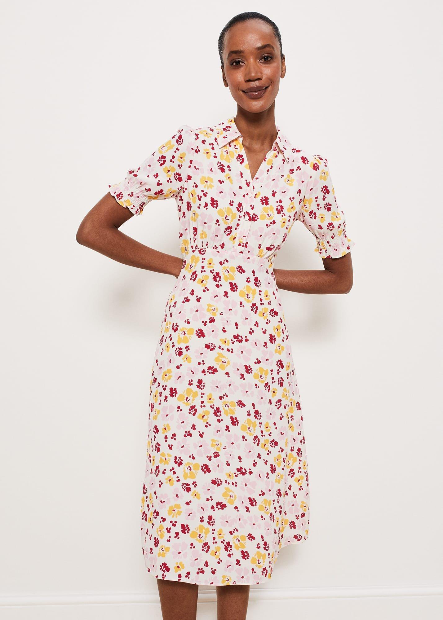 Elora Dress, Ivory Multi, hi-res