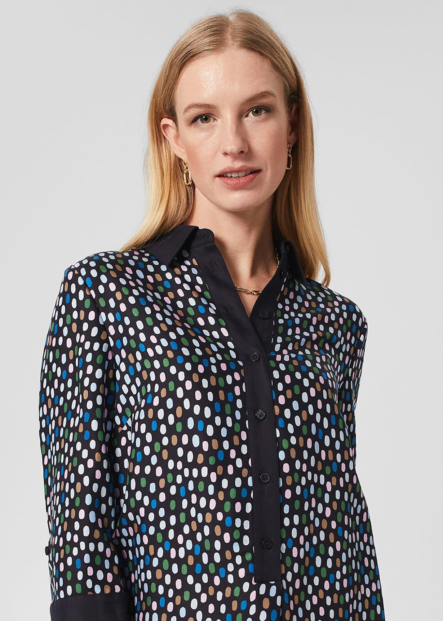 Marci Tunic Dress, Navy Multi, hi-res