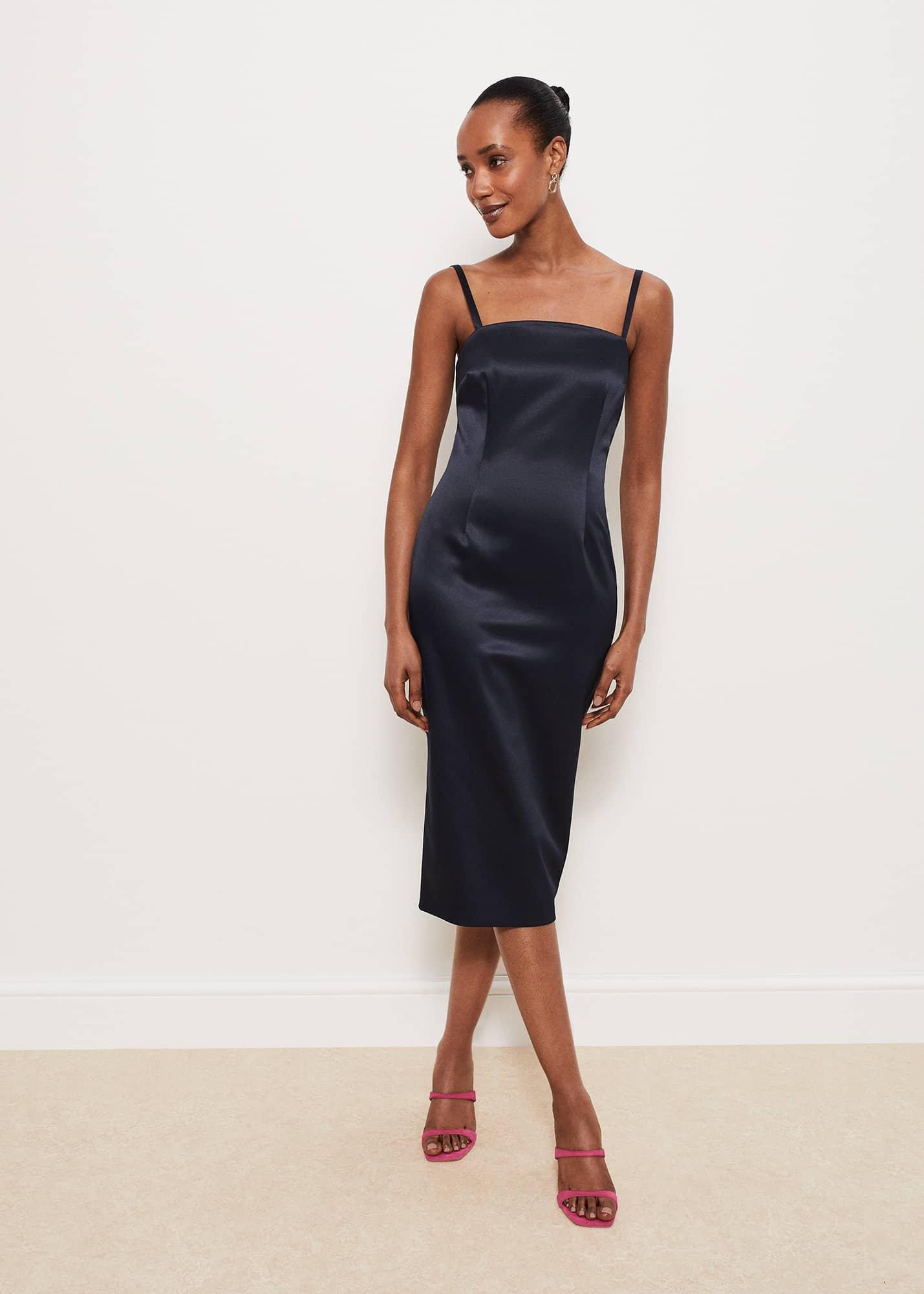 Eliot Dress, Hobbs Navy, hi-res