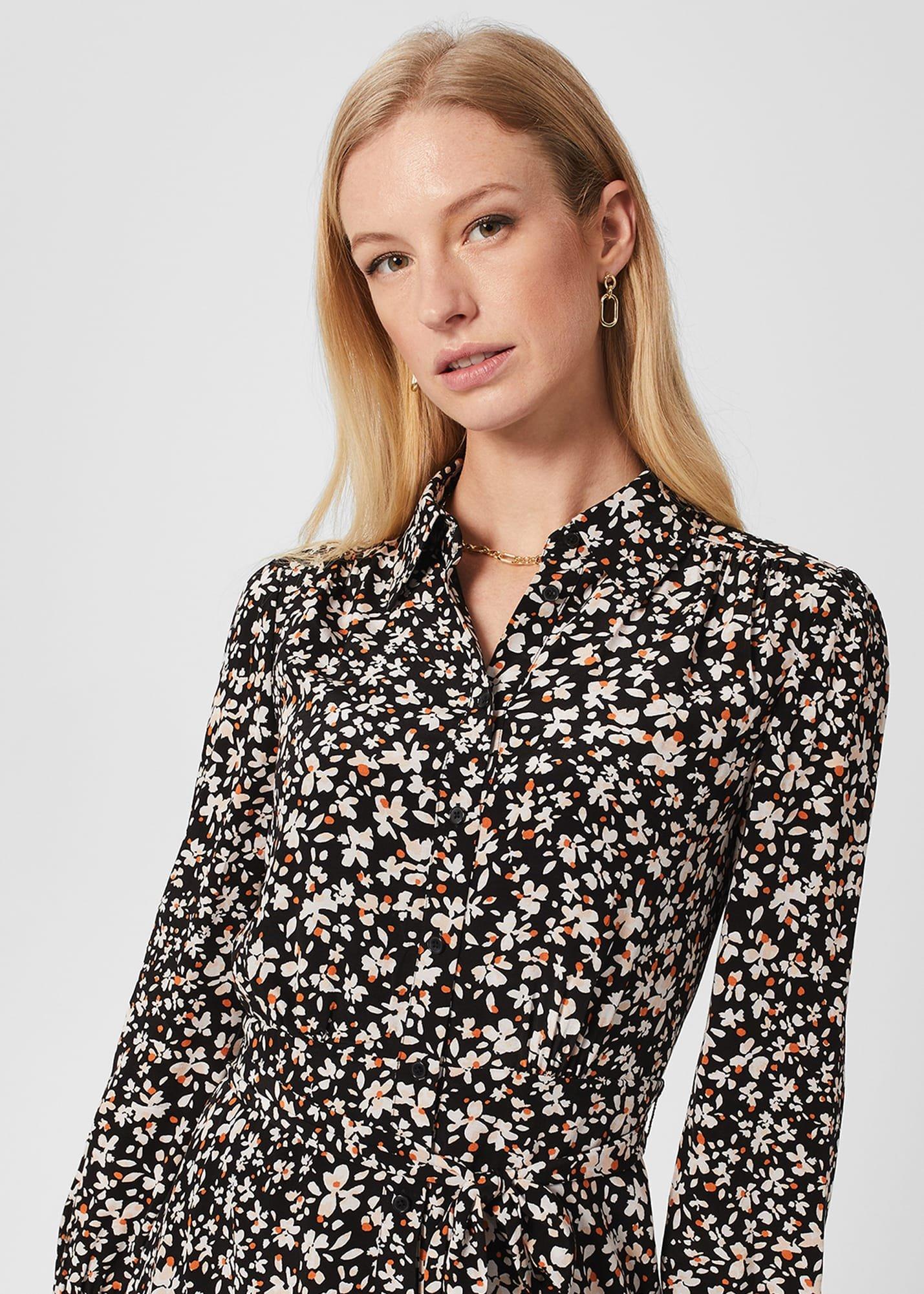 Petite Morgen Dress, Black Multi, hi-res