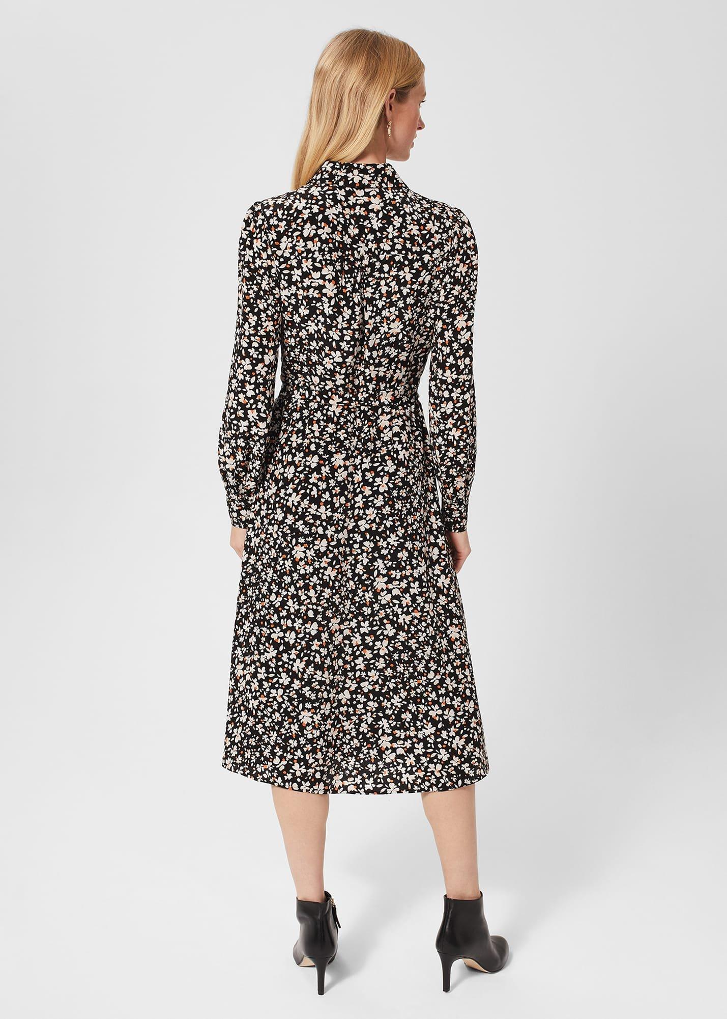 Petite Morgen Dress, Black Multi, hi-res