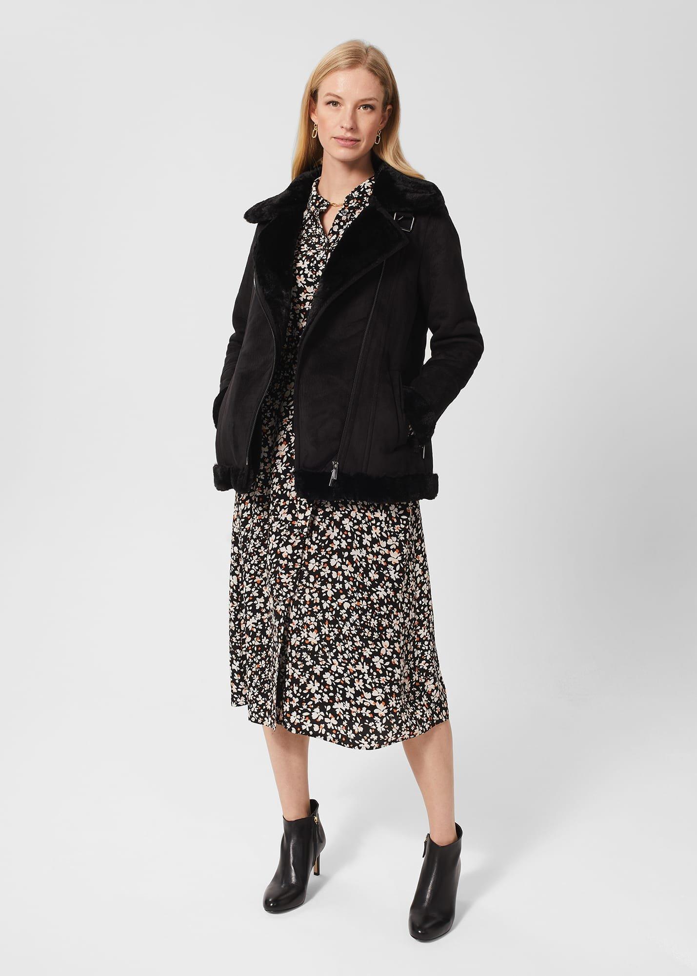 Petite Morgen Dress, Black Multi, hi-res