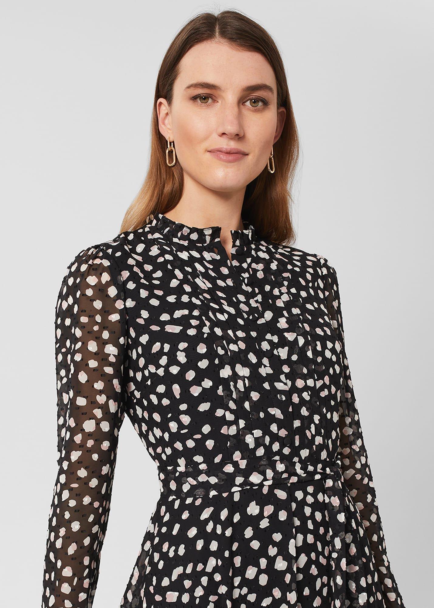 Orla Fit And Flare Dress, Black Multi, hi-res