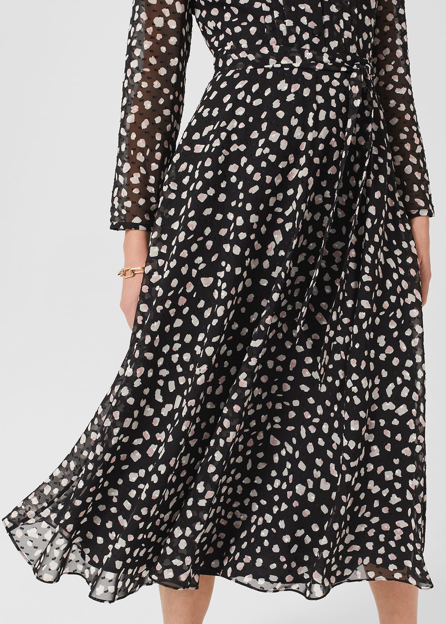 Orla Fit And Flare Dress, Black Multi, hi-res