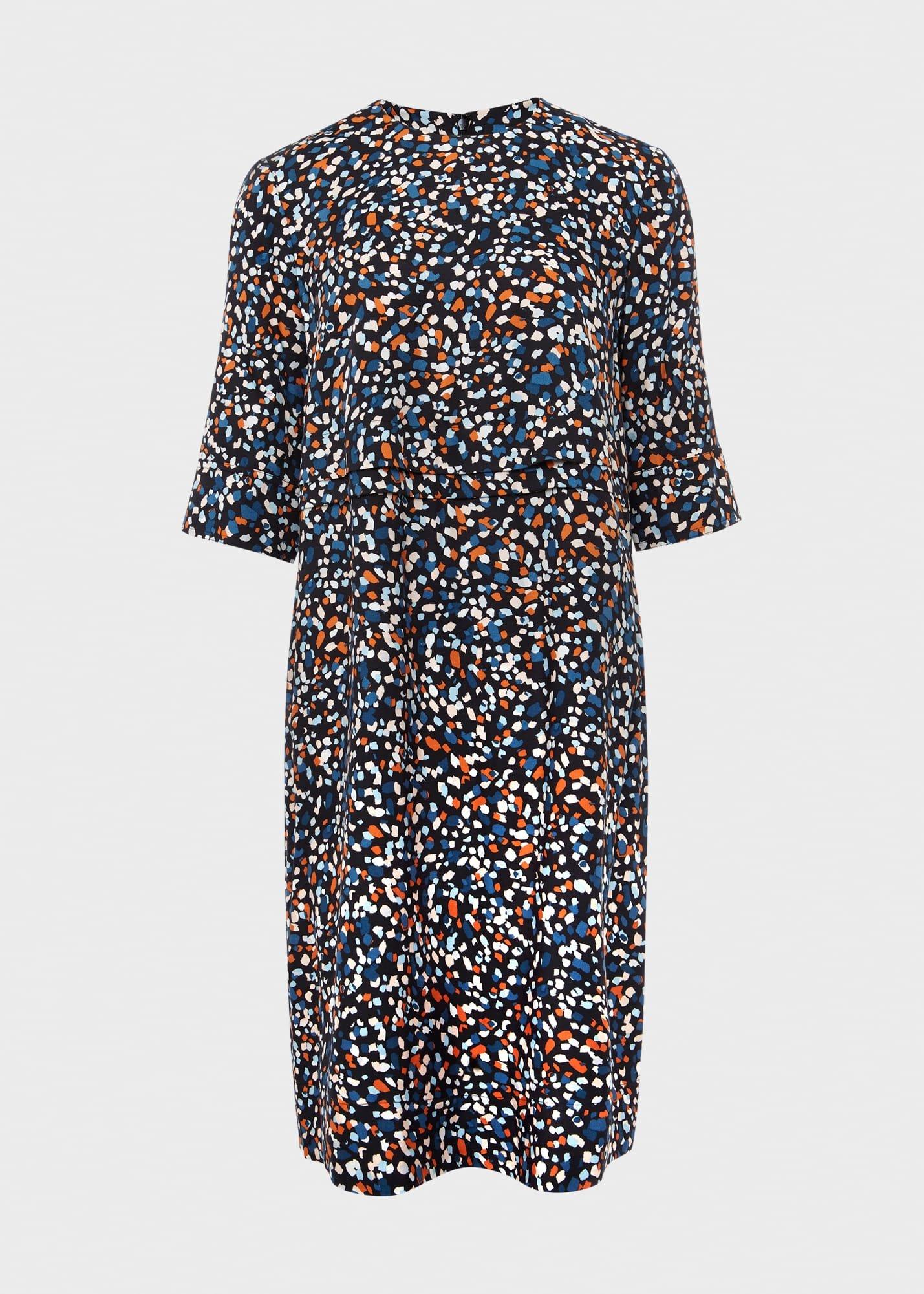 Iza Tunic Dress, Black Multi, hi-res